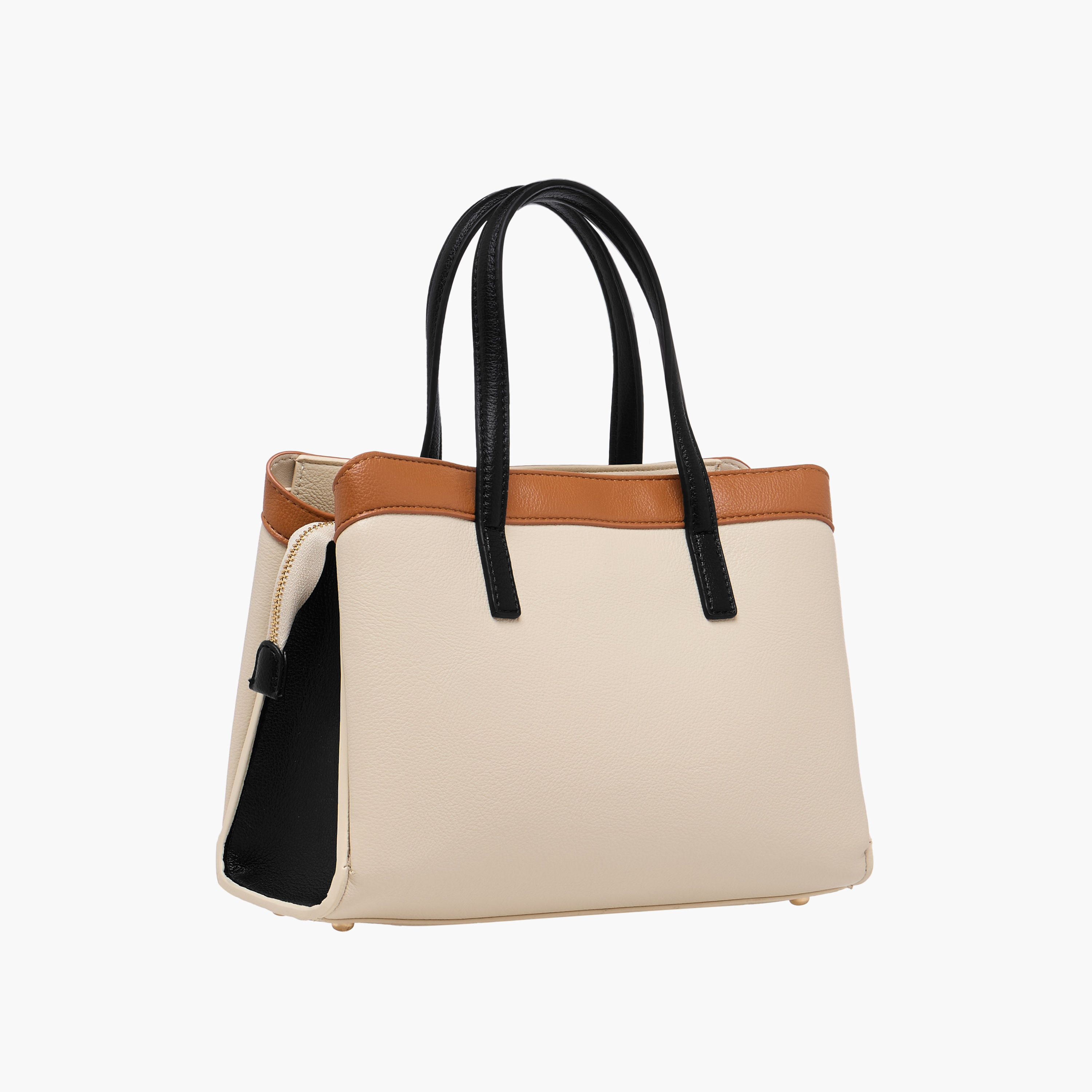 Flora Bella Panelled Tote Bag with Detachable Strap and Zip Closure-women-bagsandwallets-handbags-image-4
