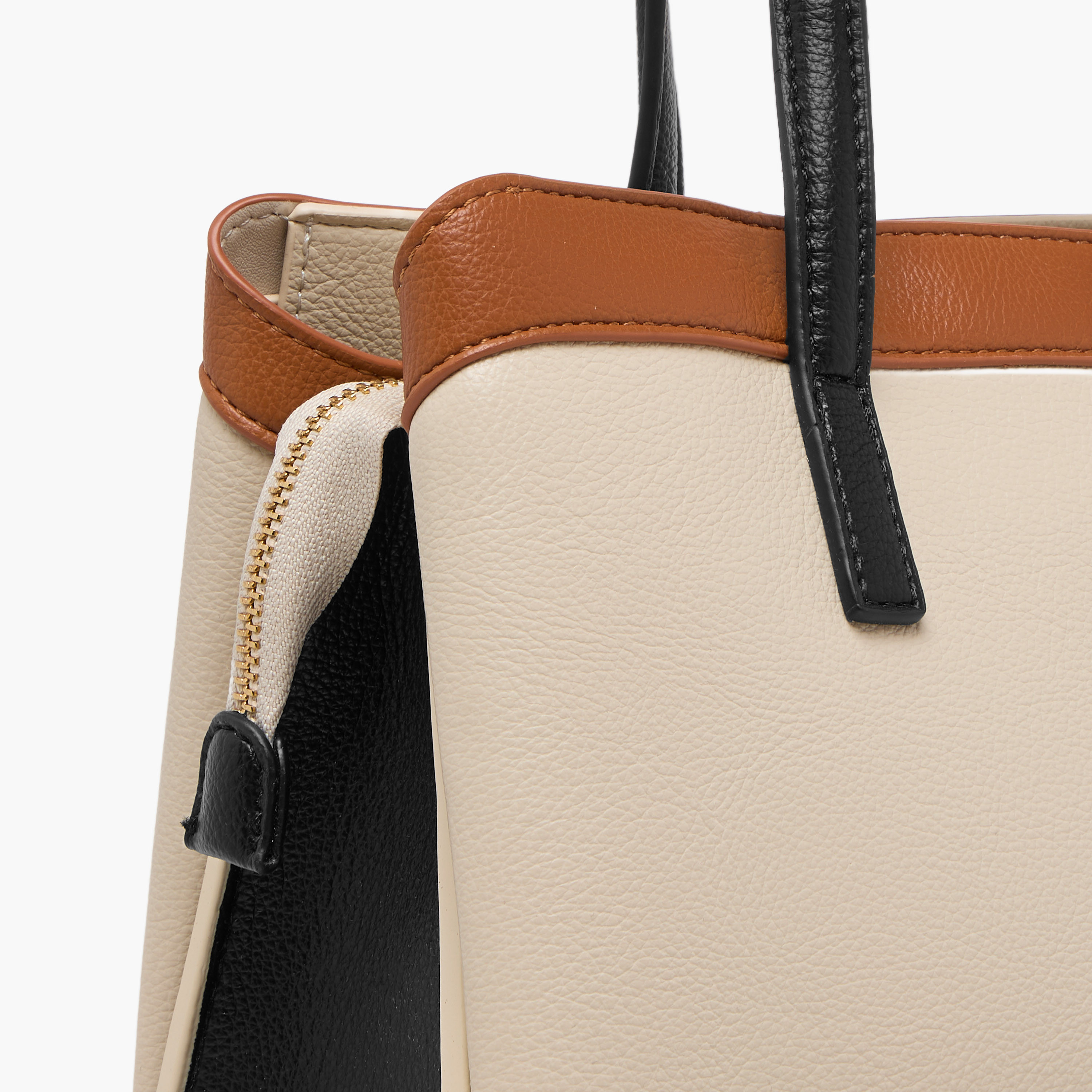 Flora Bella Panelled Tote Bag with Detachable Strap and Zip Closure-women-bagsandwallets-handbags-image-6