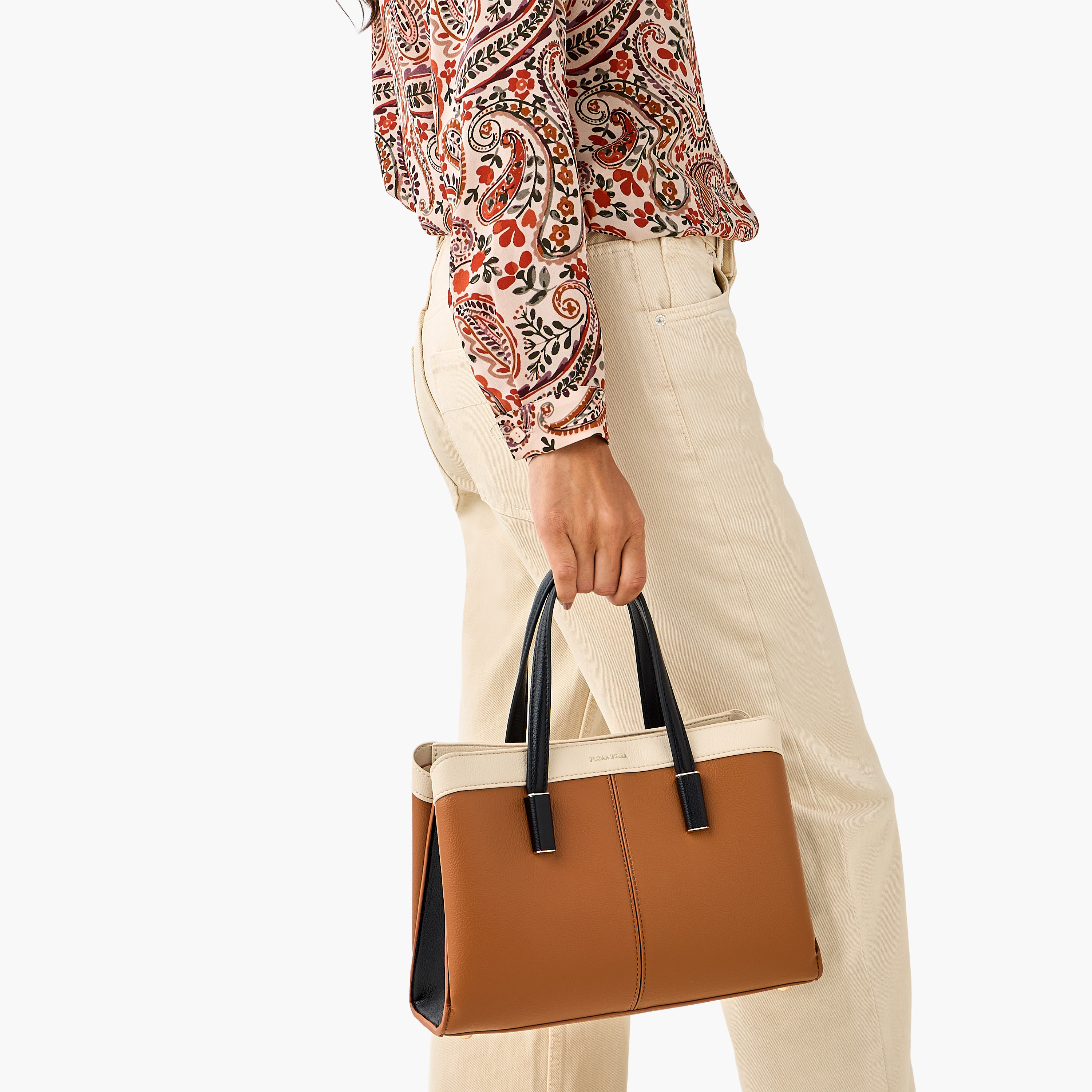 شنطة توت بألواح وبحزام قابل للفصل وسحّاب إغلاق من فلورا بيلا-women-bagsandwallets-handbags-image-8