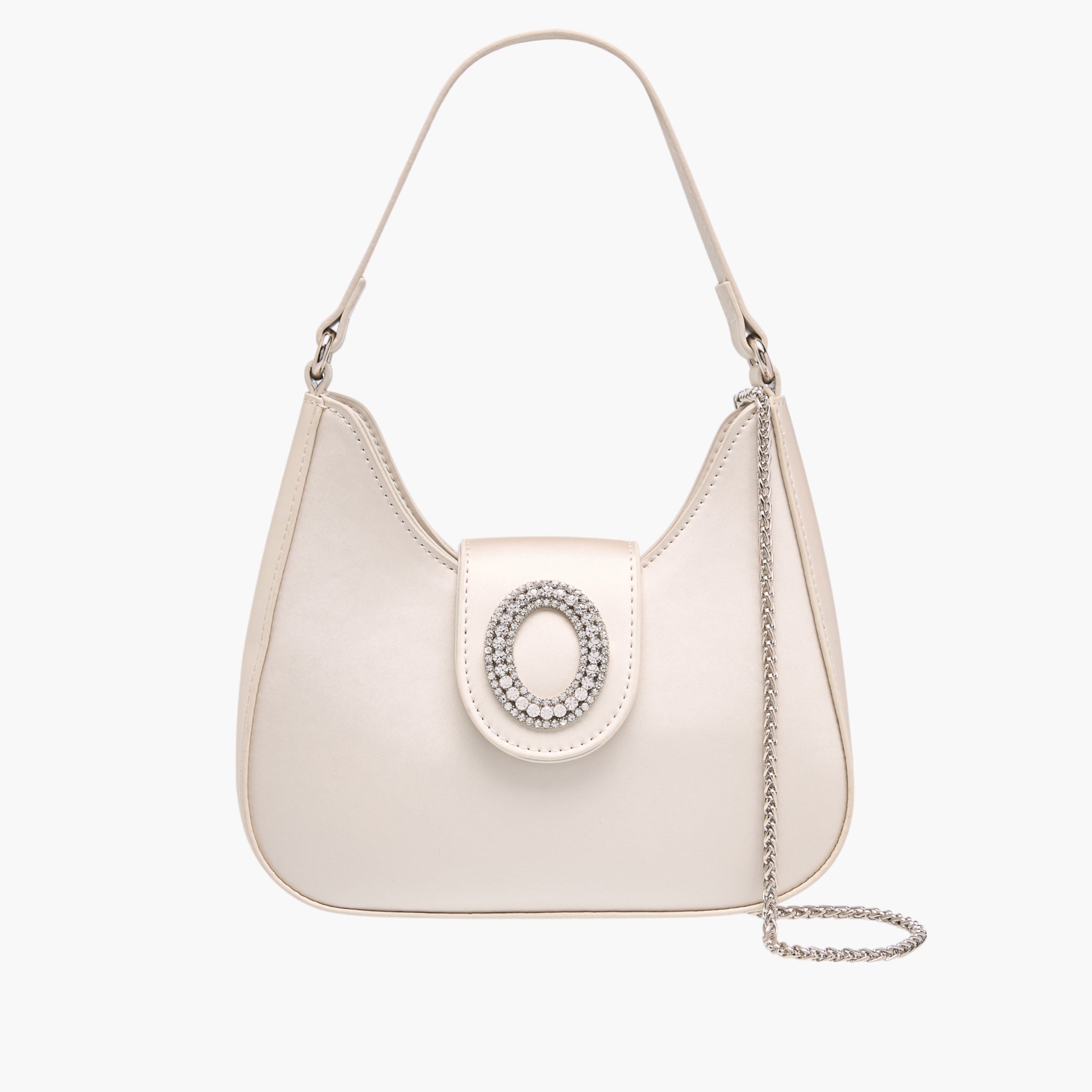 Flora Bella Embellished Shoulder Bag with Magnetic Button Closure-women-bagsandwallets-handbags-image-1
