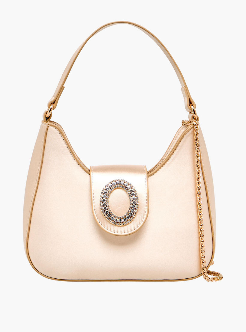 شنطة كتف بارزة الملمس بزر إغلاق مزين من فلورا بيلا-women-bagsandwallets-handbags-image-1
