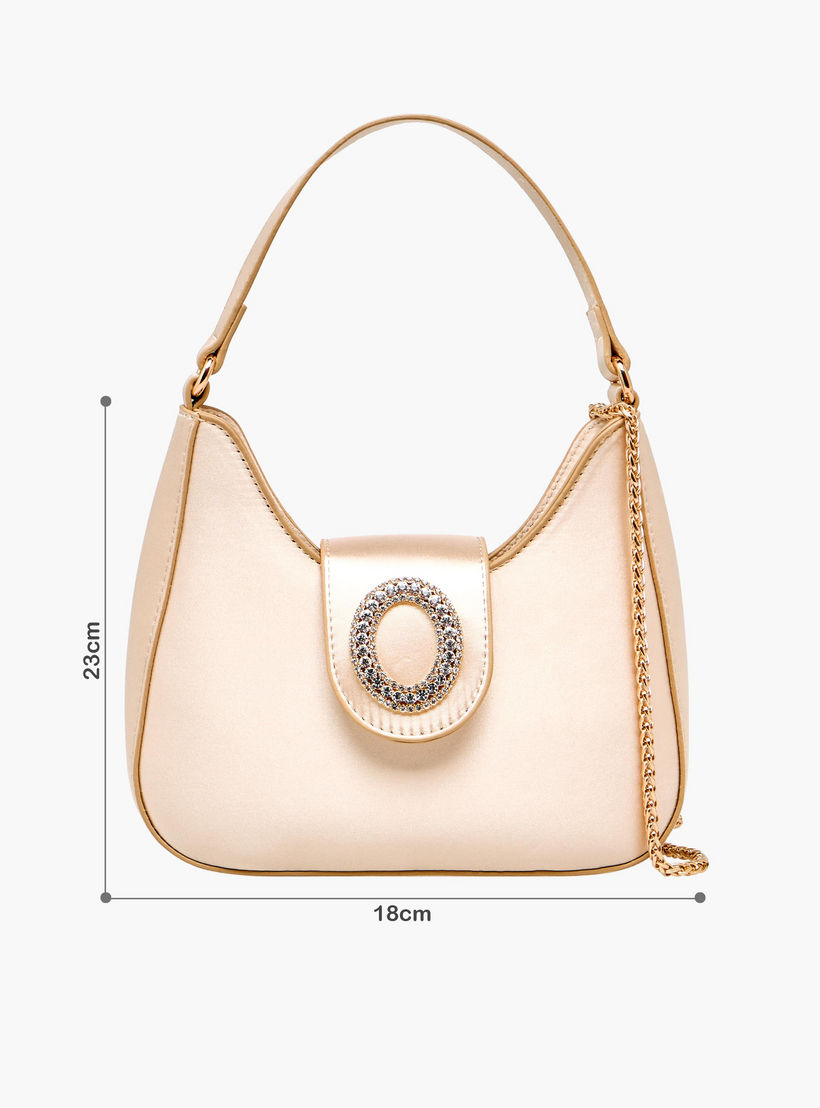 شنطة كتف بارزة الملمس بزر إغلاق مزين من فلورا بيلا-women-bagsandwallets-handbags-image-2