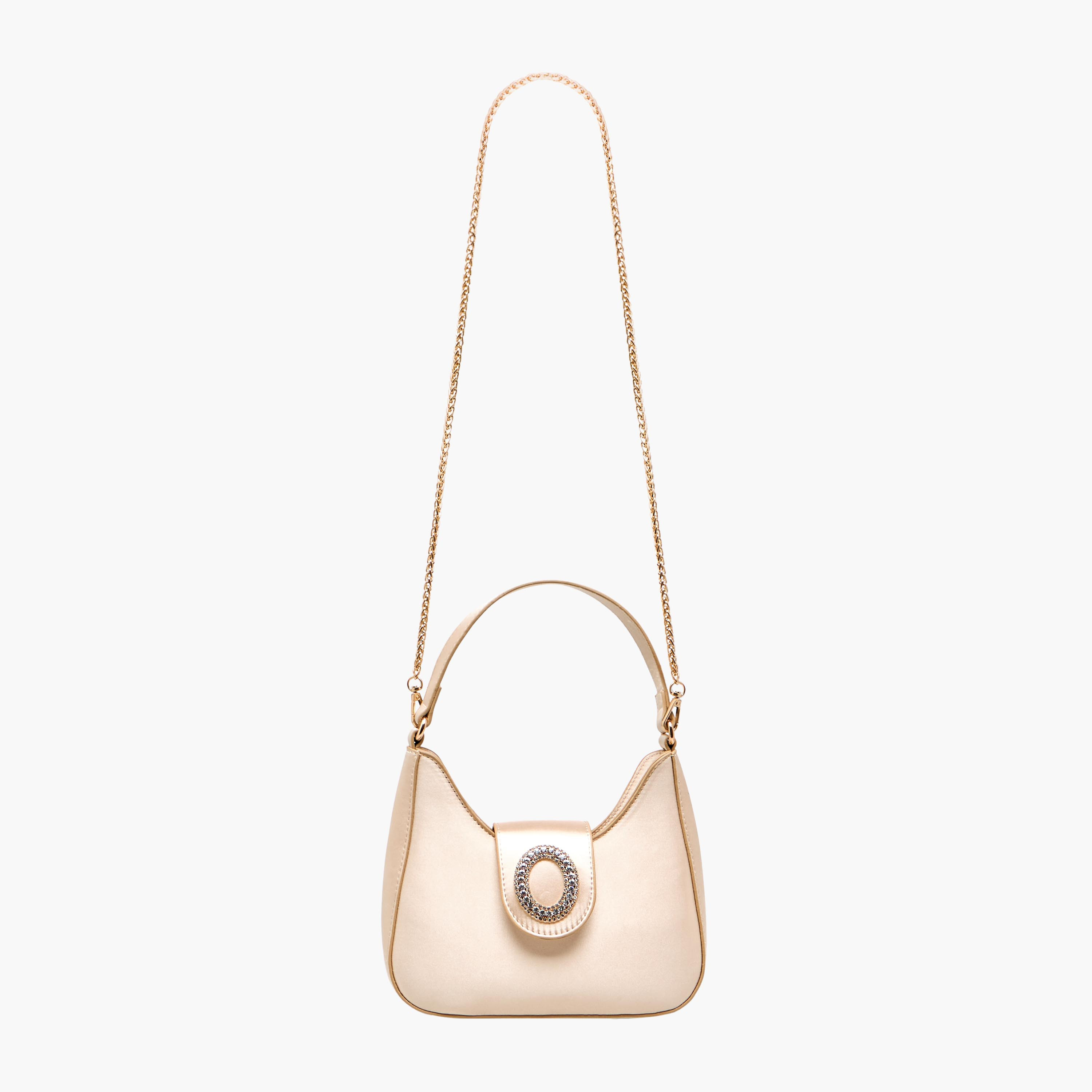 شنطة كتف بارزة الملمس بزر إغلاق مزين من فلورا بيلا-women-bagsandwallets-handbags-image-4