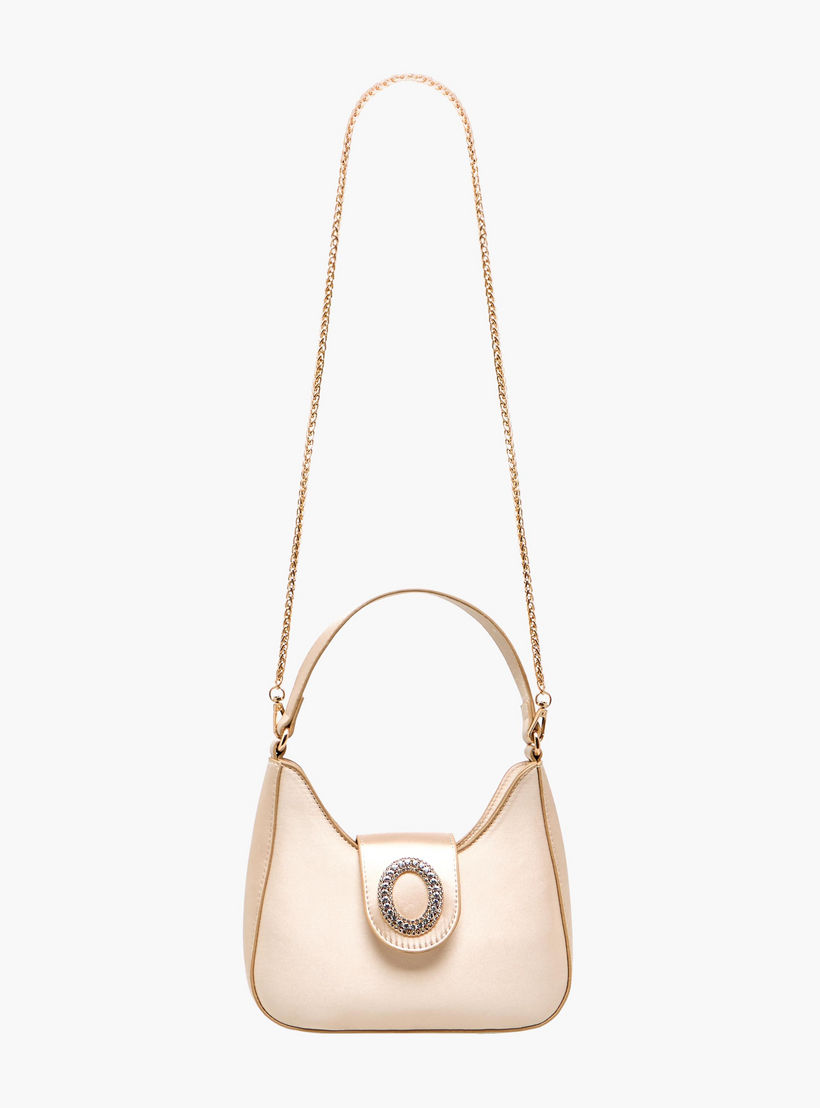 شنطة كتف بارزة الملمس بزر إغلاق مزين من فلورا بيلا-women-bagsandwallets-handbags-image-4