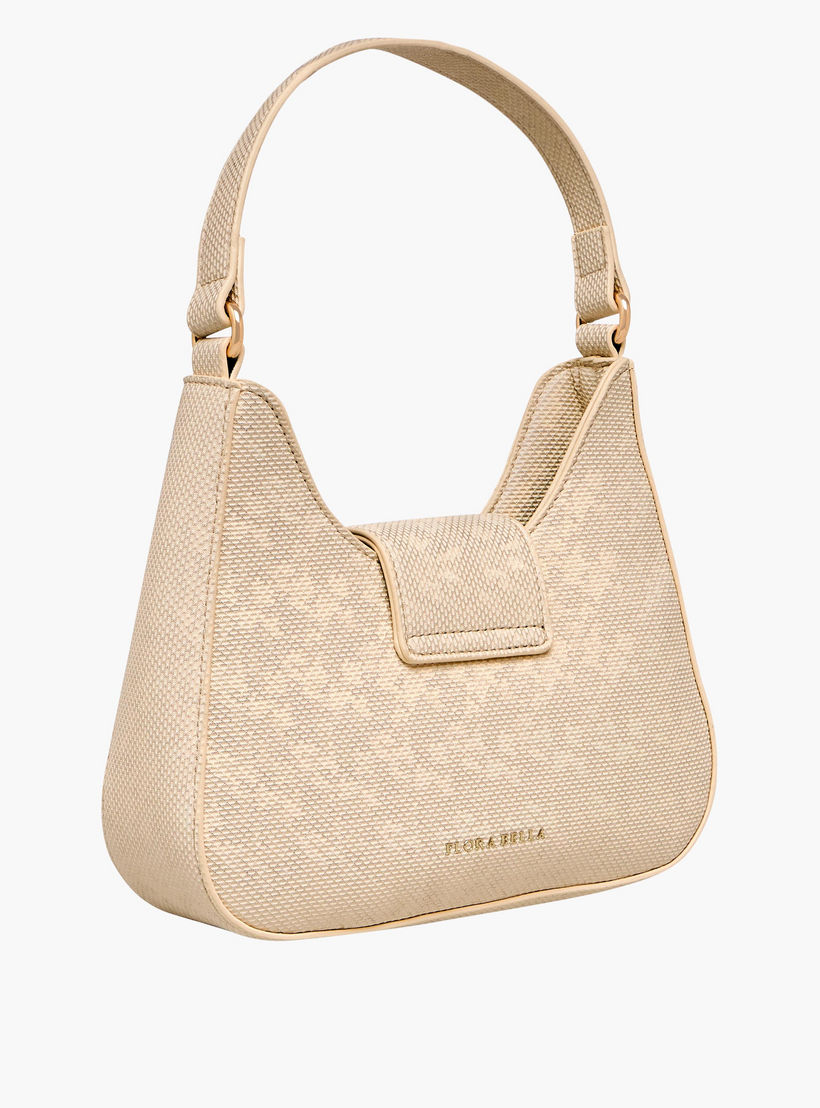 شنطة كتف بارزة الملمس بزر إغلاق مزين من فلورا بيلا-women-bagsandwallets-handbags-image-5