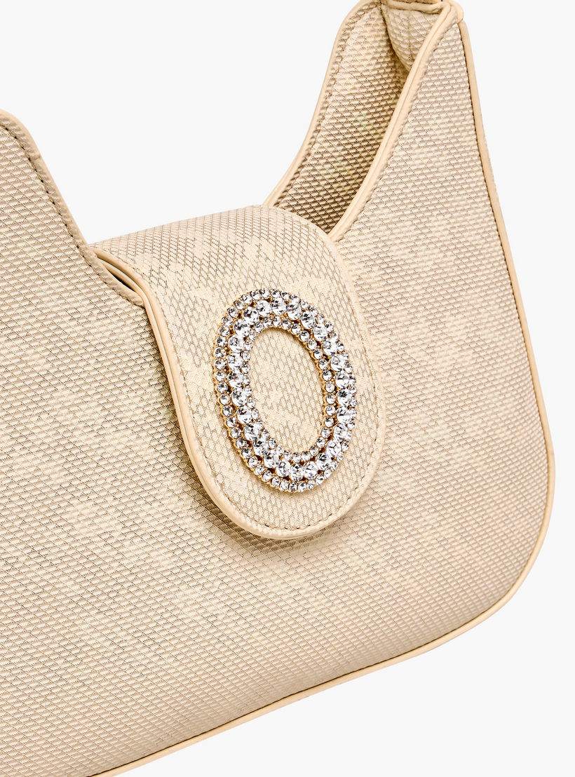 شنطة كتف بارزة الملمس بزر إغلاق مزين من فلورا بيلا-women-bagsandwallets-handbags-image-6