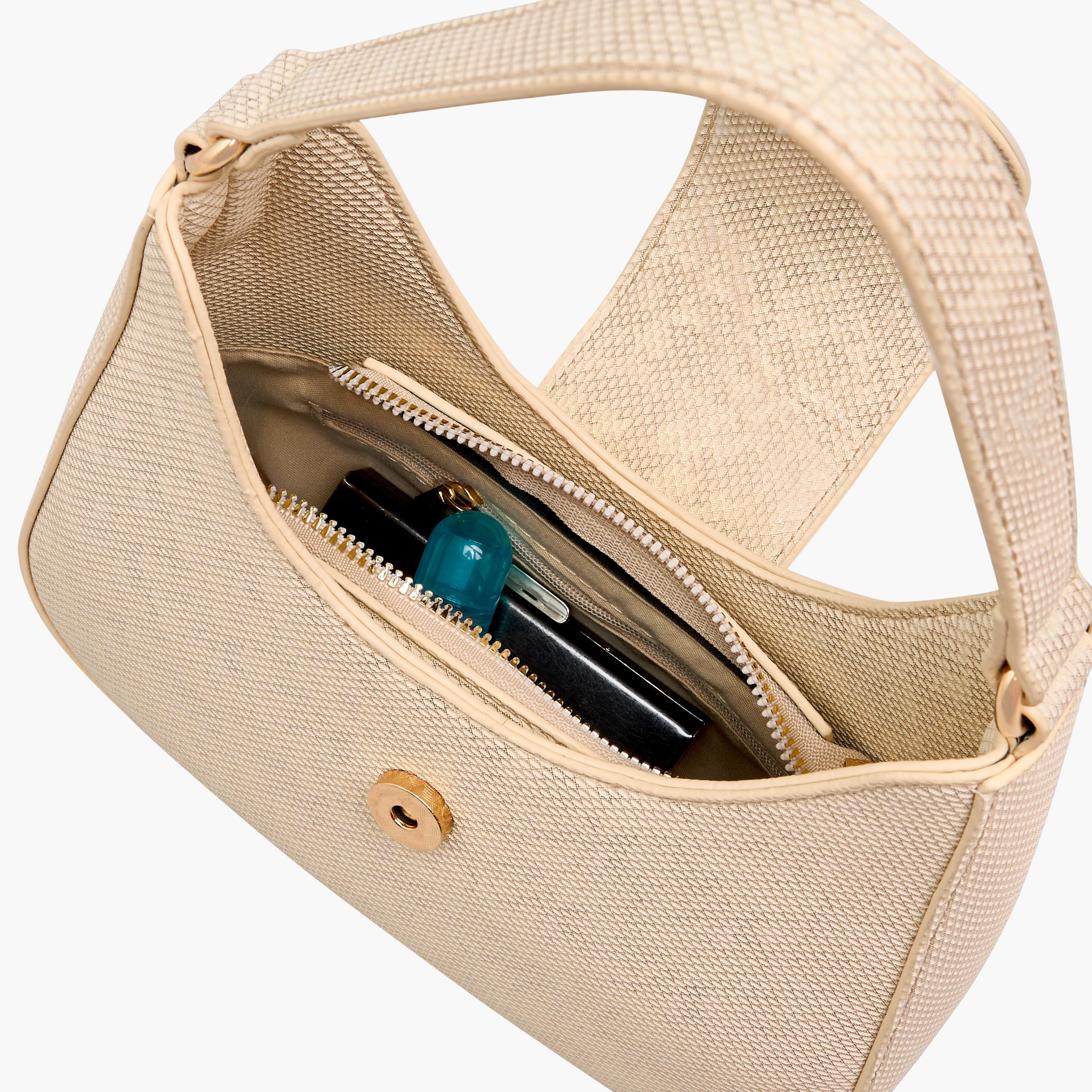 شنطة كتف بارزة الملمس بزر إغلاق مزين من فلورا بيلا-women-bagsandwallets-handbags-image-9