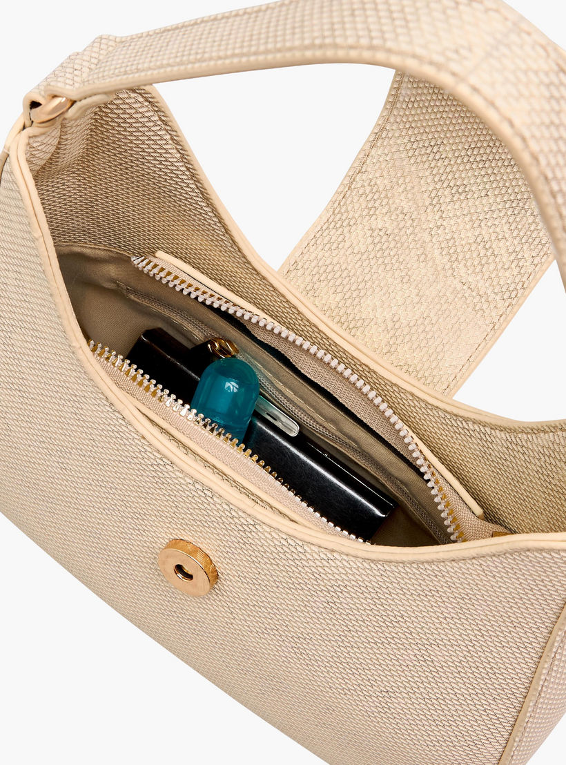 شنطة كتف بارزة الملمس بزر إغلاق مزين من فلورا بيلا-women-bagsandwallets-handbags-image-9