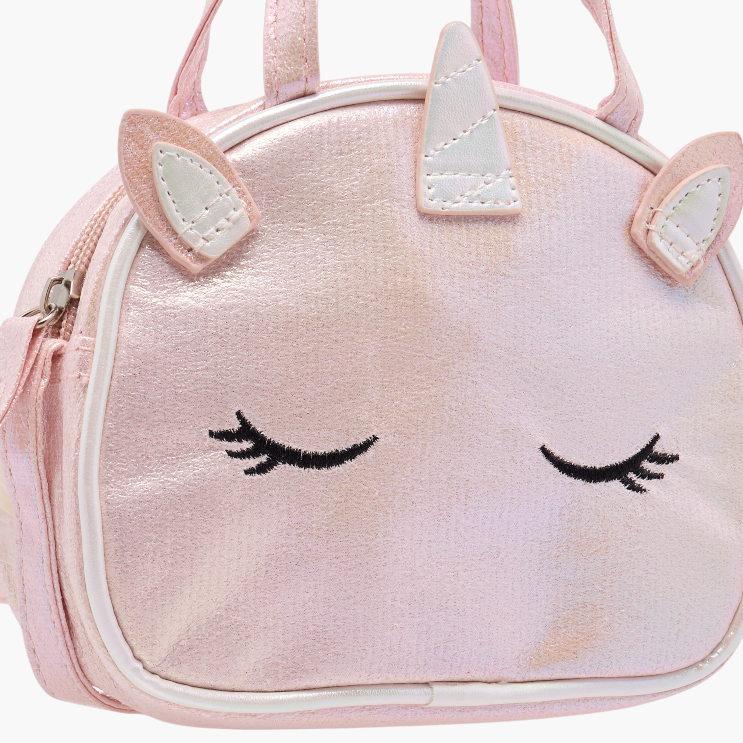شنطة بتزيينات يونيكورن وحبل وسحاب إغلاق من فلورا بيلا-girls-accessories-bags-image-4