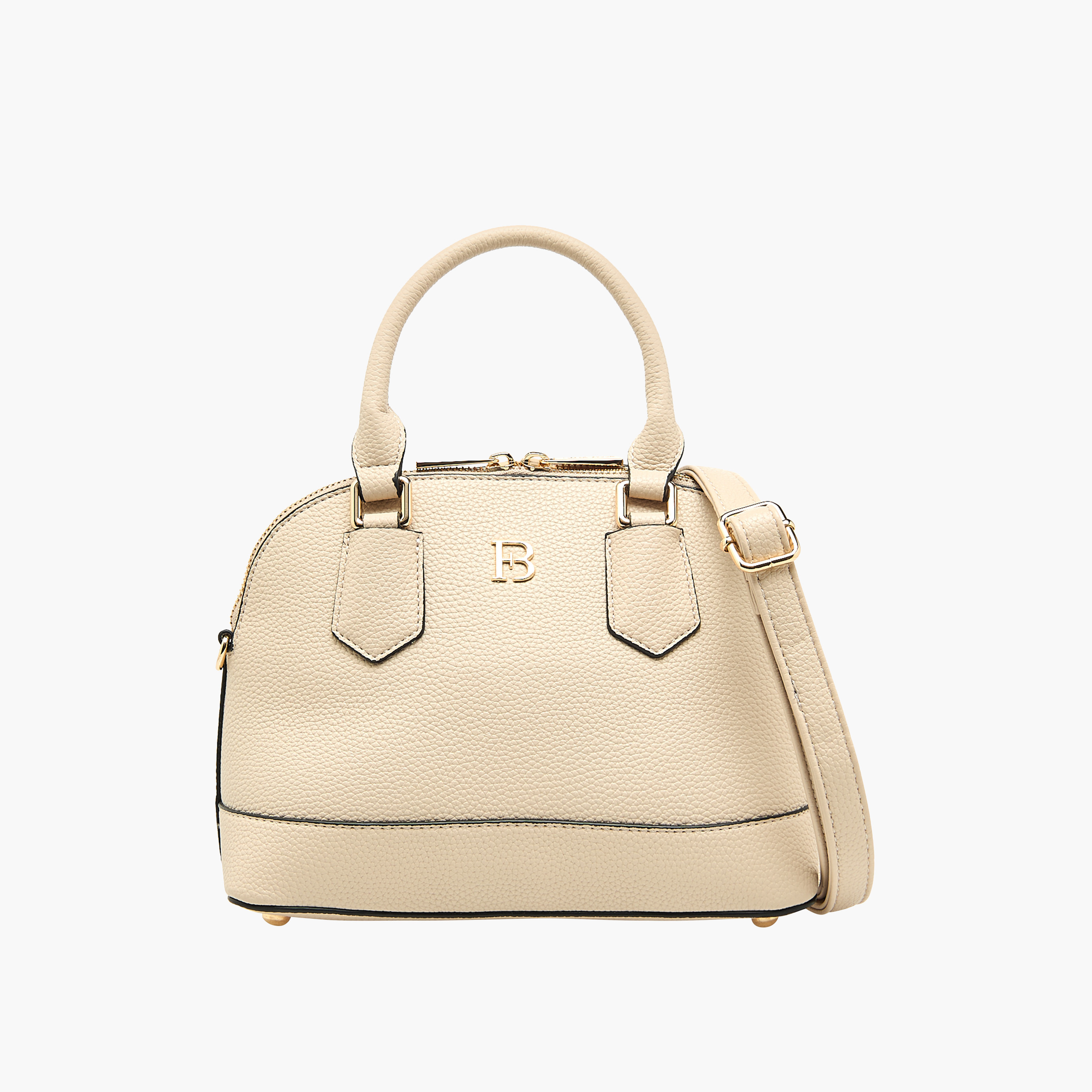 Flora Bella Solid Tote Bag with Detachable Strap and Zip Closure-women-bagsandwallets-handbags-image-1
