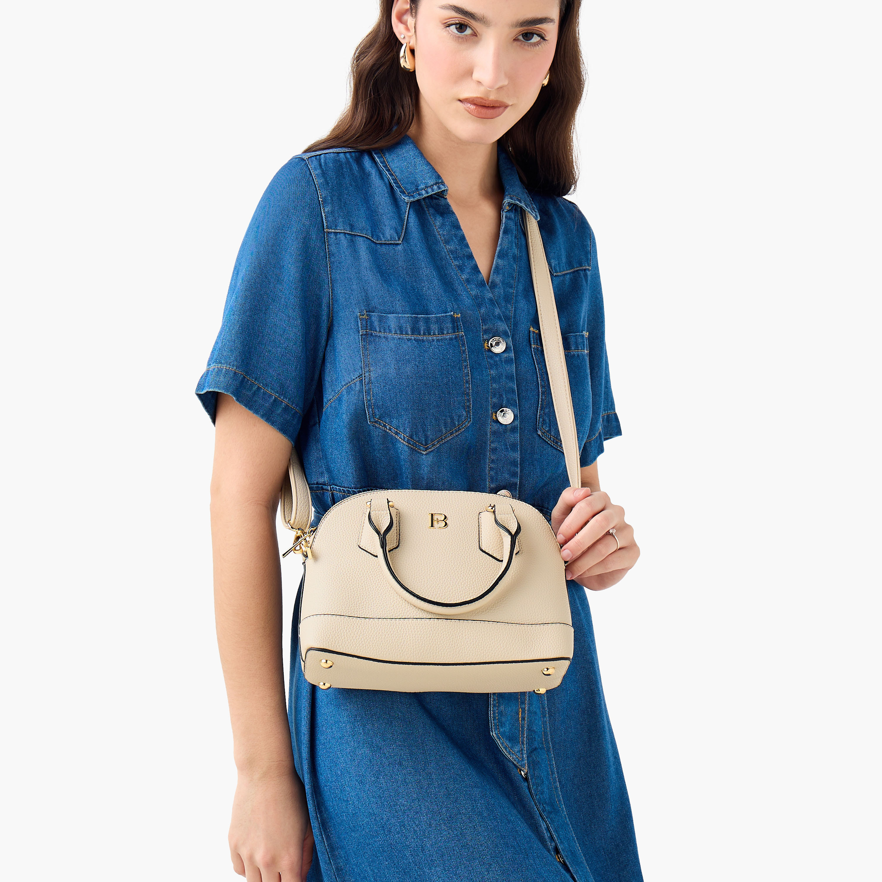 Flora Bella Solid Tote Bag with Detachable Strap and Zip Closure-women-bagsandwallets-handbags-image-9