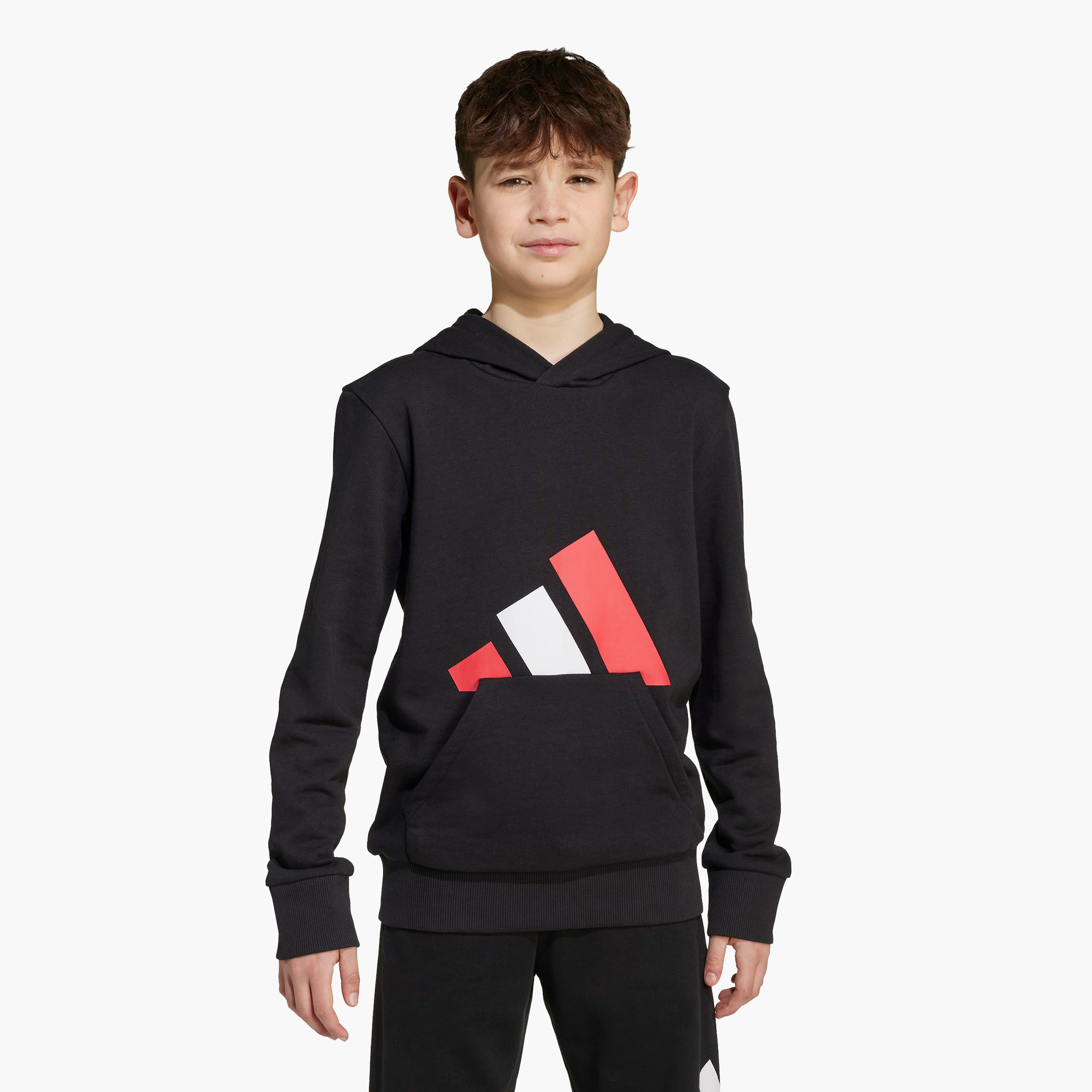 سويت شيرت بقبعة وطبعات شعار للأولاد من أديداس - أكمام طويلة-sports-boys-clothing-tops-image-16