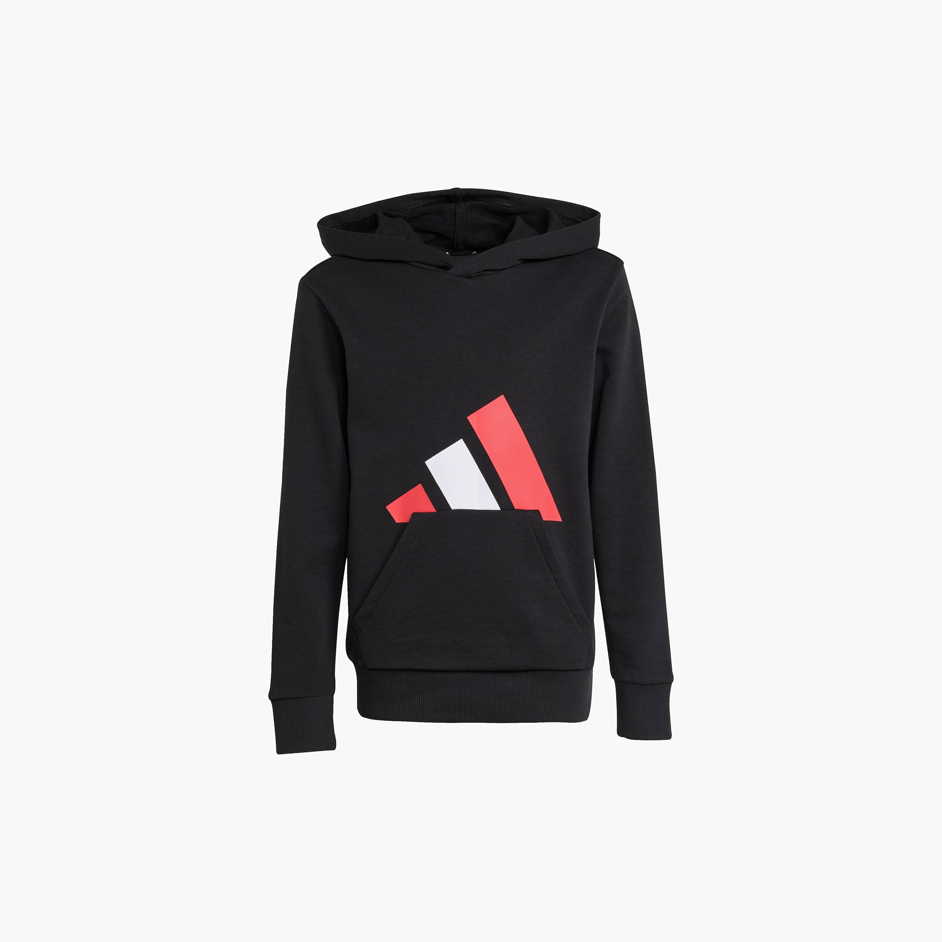 سويت شيرت بقبعة وطبعات شعار للأولاد من أديداس - أكمام طويلة-sports-boys-clothing-tops-image-8