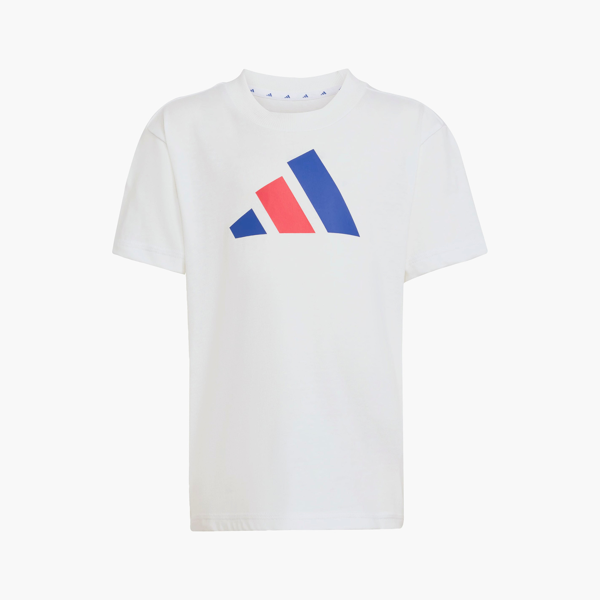 adidas Crew Neck Short Sleeves T-shirt with Logo Print-boys-clothing-sportswear-tops-image-2