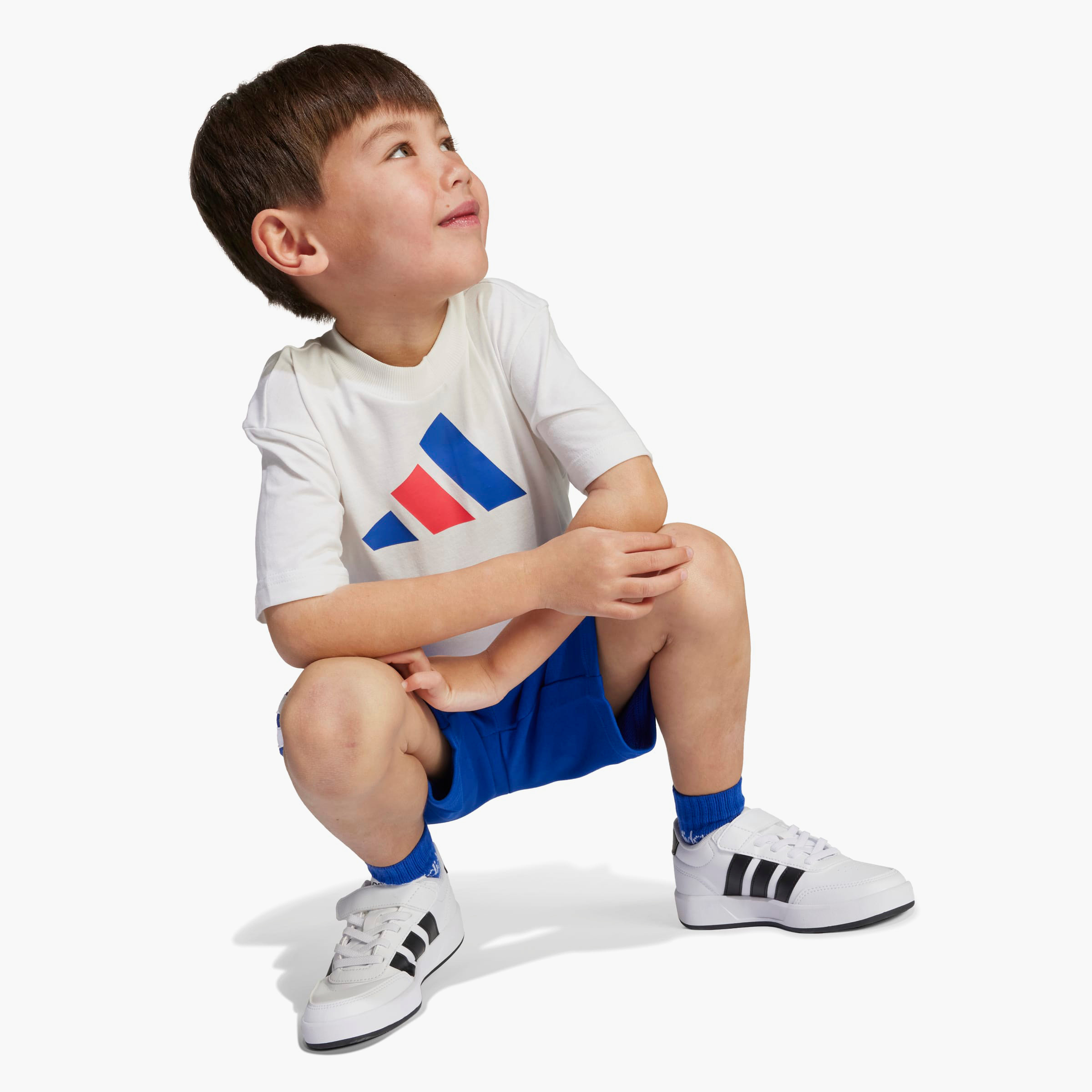 adidas Crew Neck Short Sleeves T-shirt with Logo Print-boys-clothing-sportswear-tops-image-6