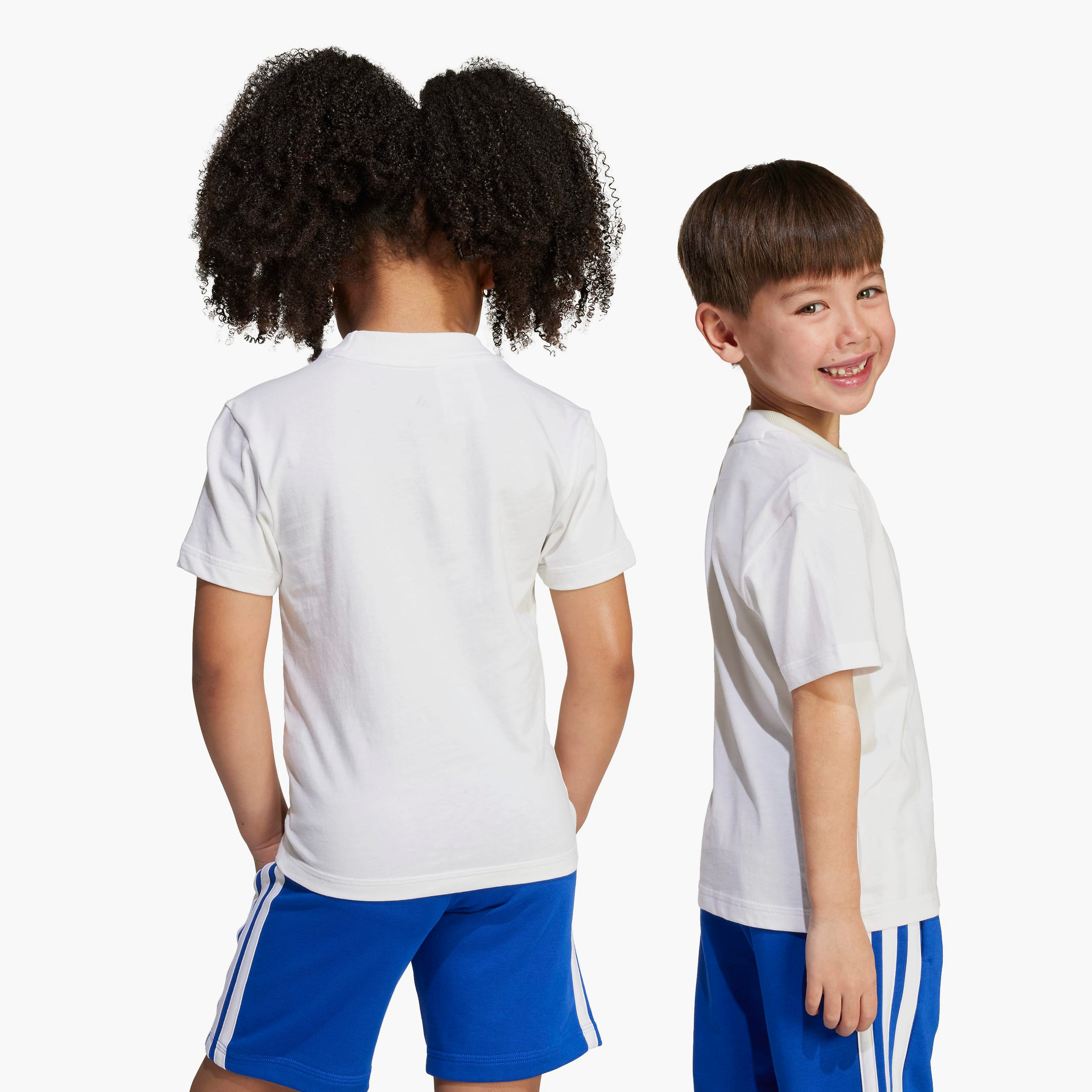 adidas Crew Neck Short Sleeves T-shirt with Logo Print-boys-clothing-sportswear-tops-image-7