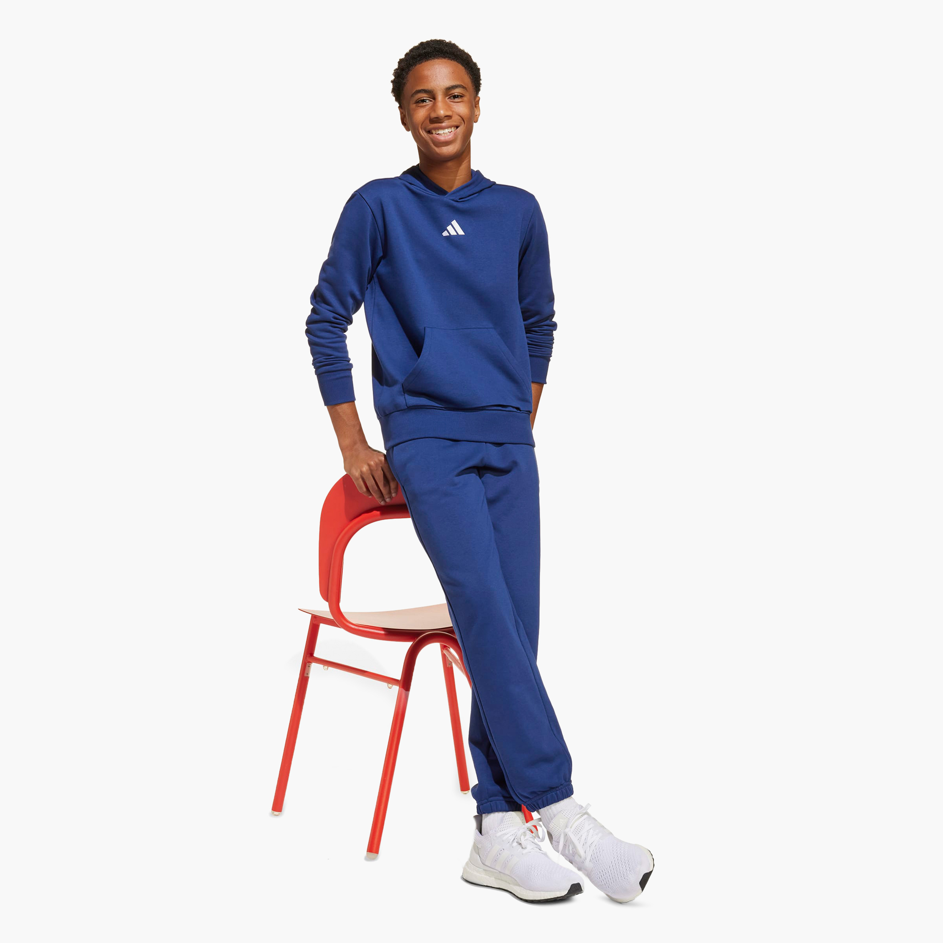 adidas Hooded Sweatshirt with Long Sleeves-boys-clothing-sweatshirts-image-2