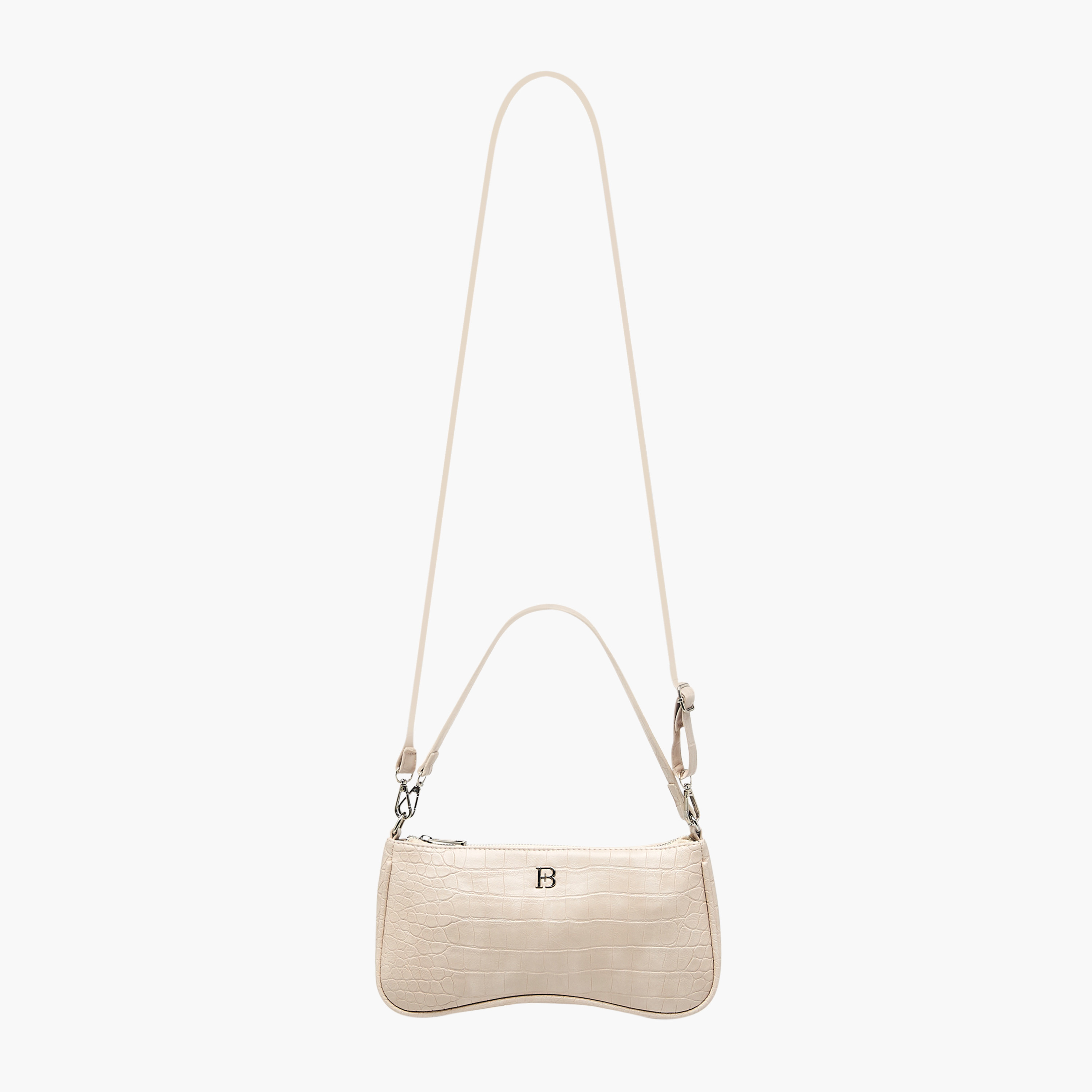 Flora Bella Textured Shoulder Bag with Detachable Strap and Zip Closure-women-bagsandwallets-handbags-image-4