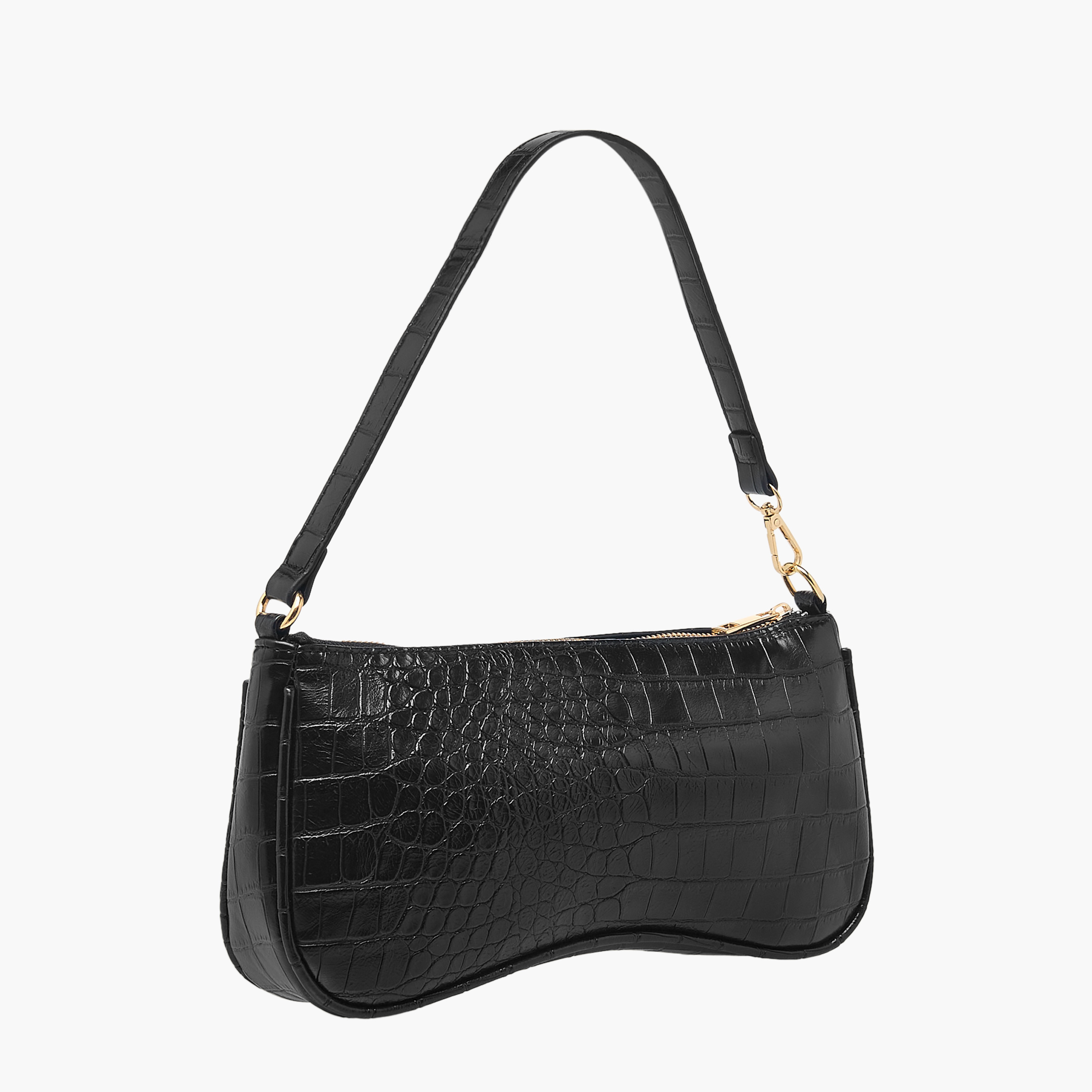 Flora Bella Textured Shoulder Bag with Detachable Strap and Zip Closure-women-bagsandwallets-handbags-image-5