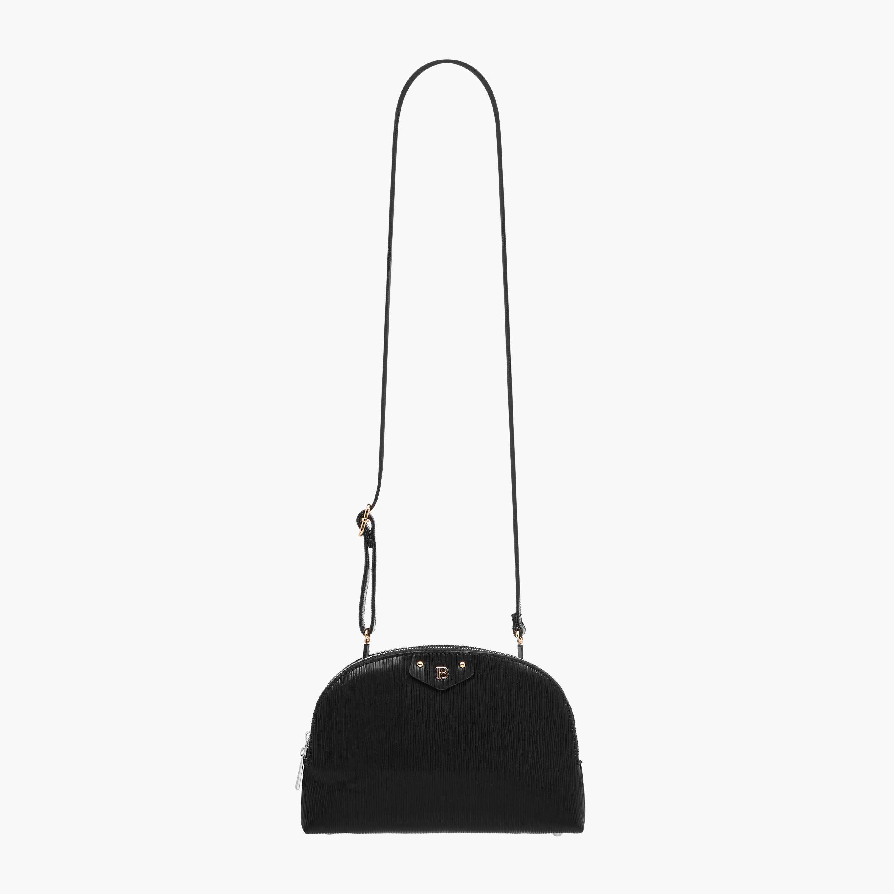 Flora Bella Textured Dome Bag with Detachable Strap and Zip Closure-women-bagsandwallets-handbags-image-2