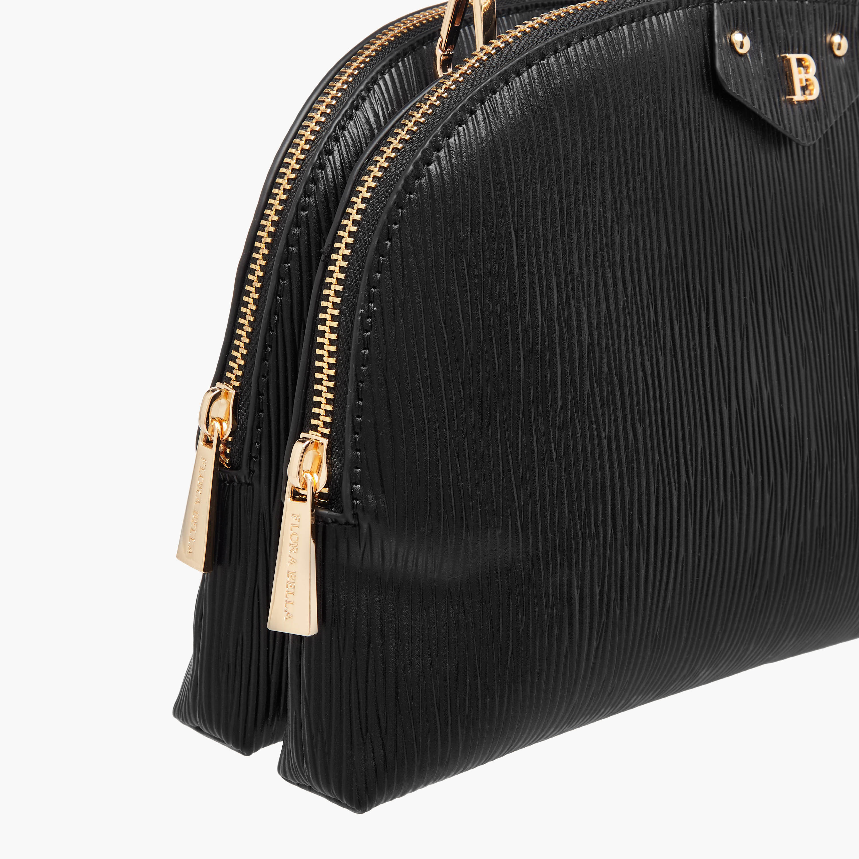 Flora Bella Textured Dome Bag with Detachable Strap and Zip Closure-women-bagsandwallets-handbags-image-4