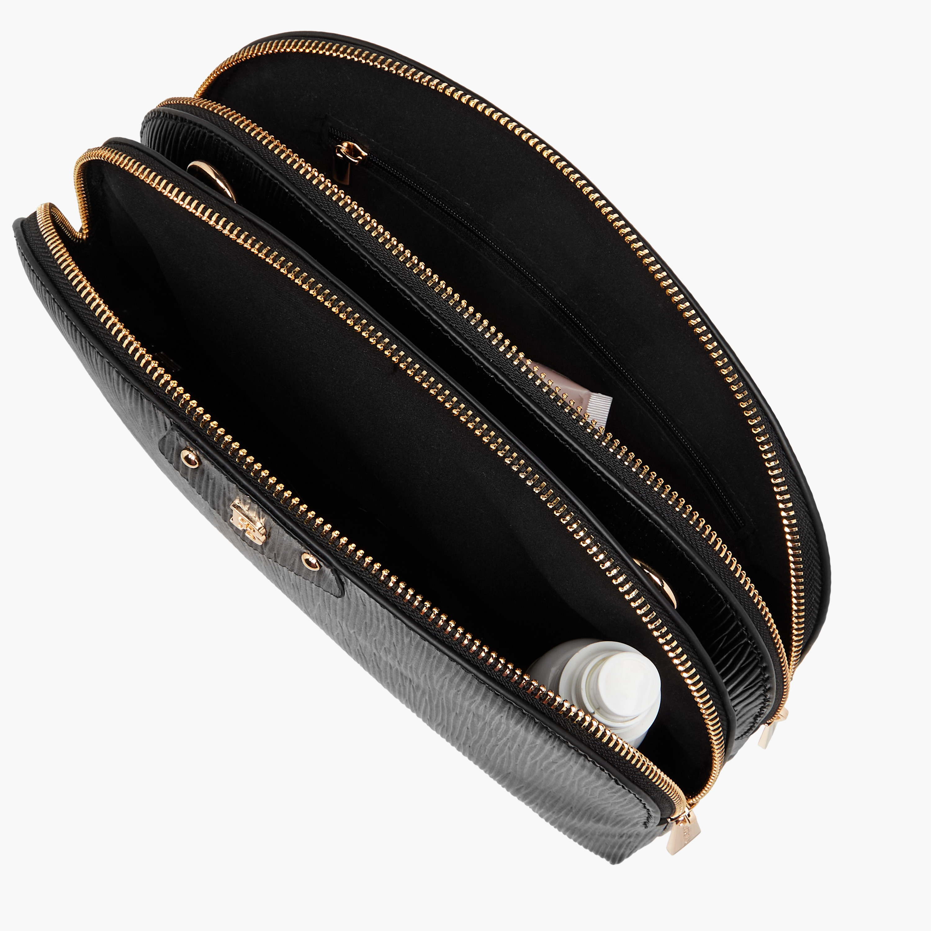 Flora Bella Textured Dome Bag with Detachable Strap and Zip Closure-women-bagsandwallets-handbags-image-8