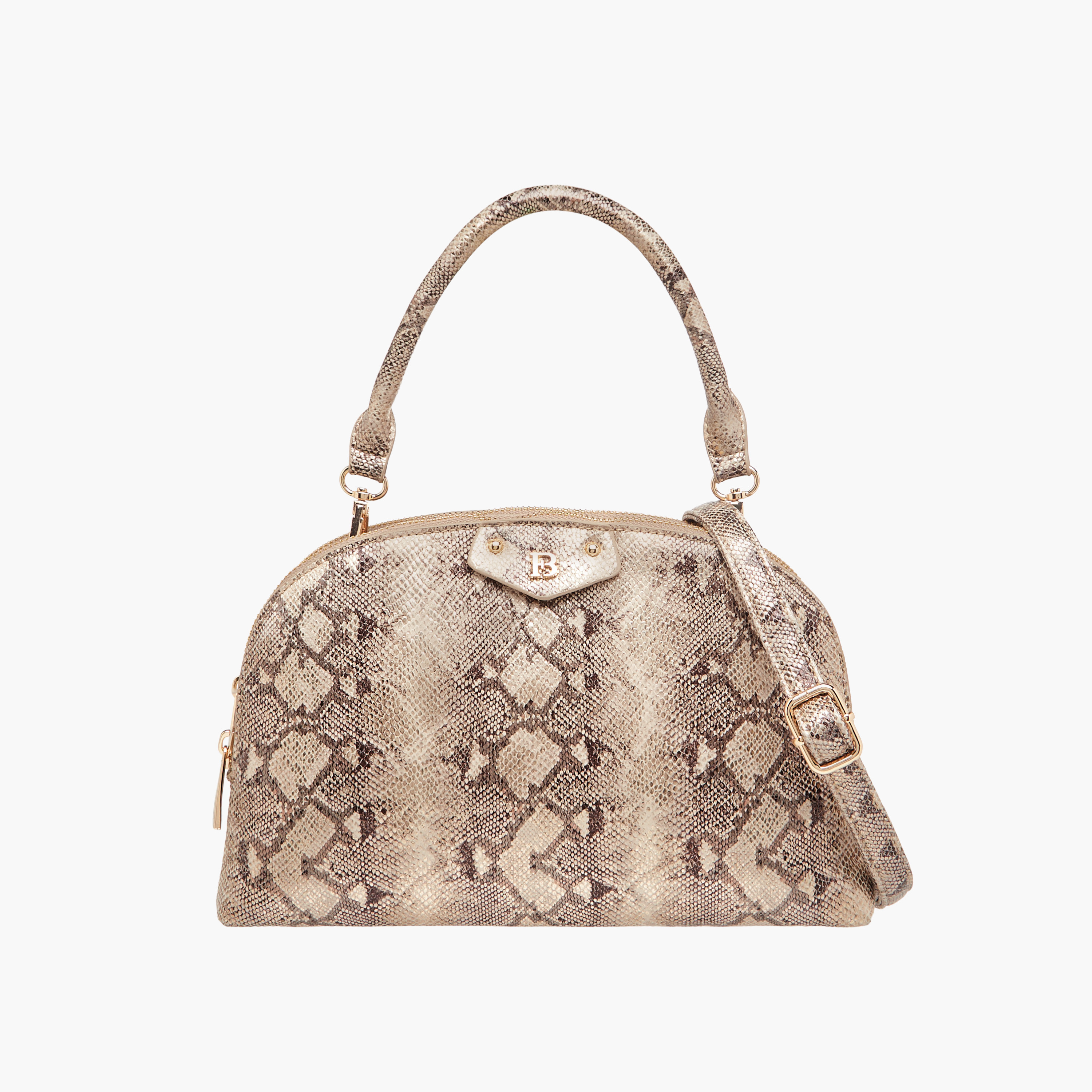 Flora Bella Animal Print Dome Bag with Detachable Strap and Zip Closure-women-bagsandwallets-handbags-image-1
