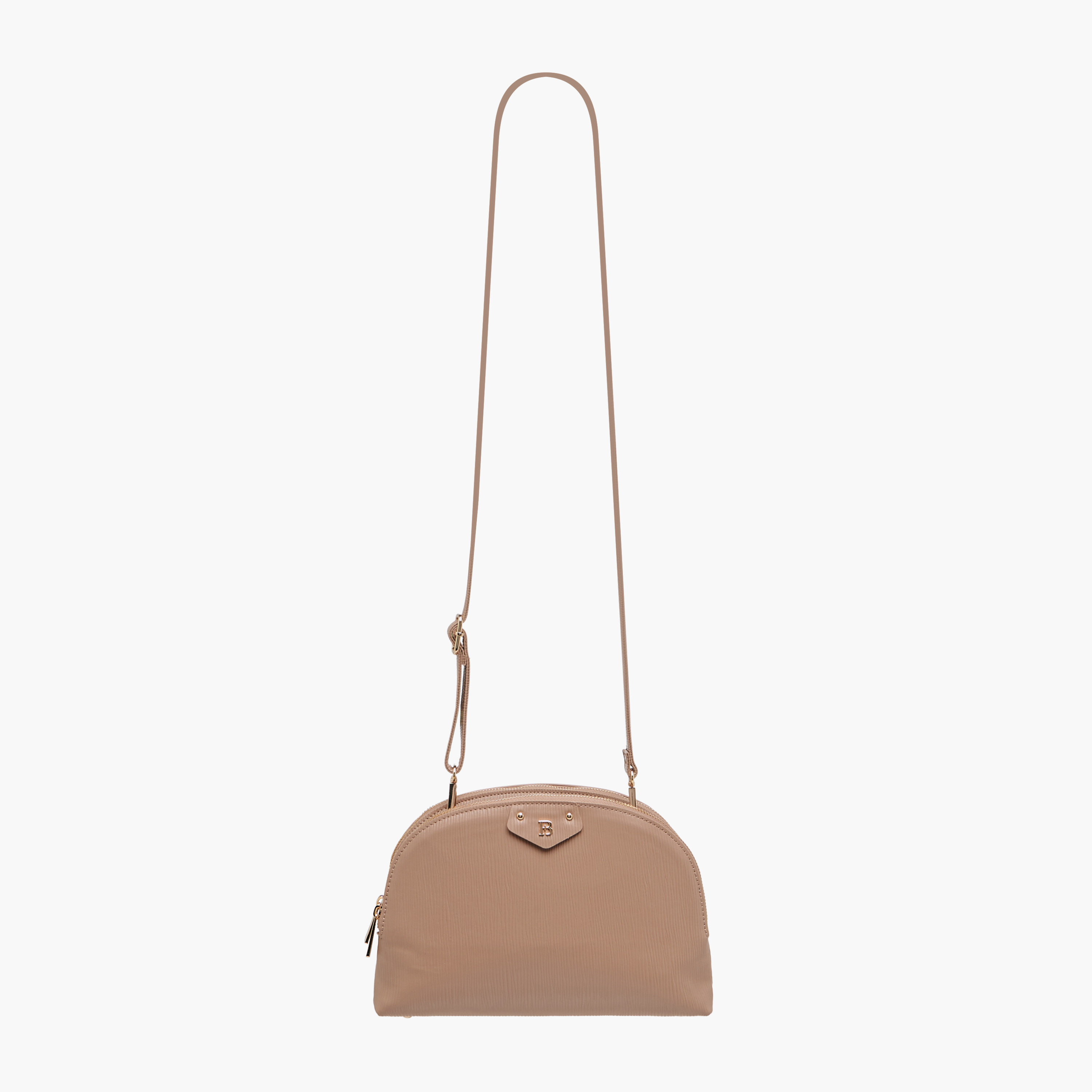 Flora Bella Textured Dome Bag with Detachable Strap and Zip Closure-women-bagsandwallets-handbags-image-2