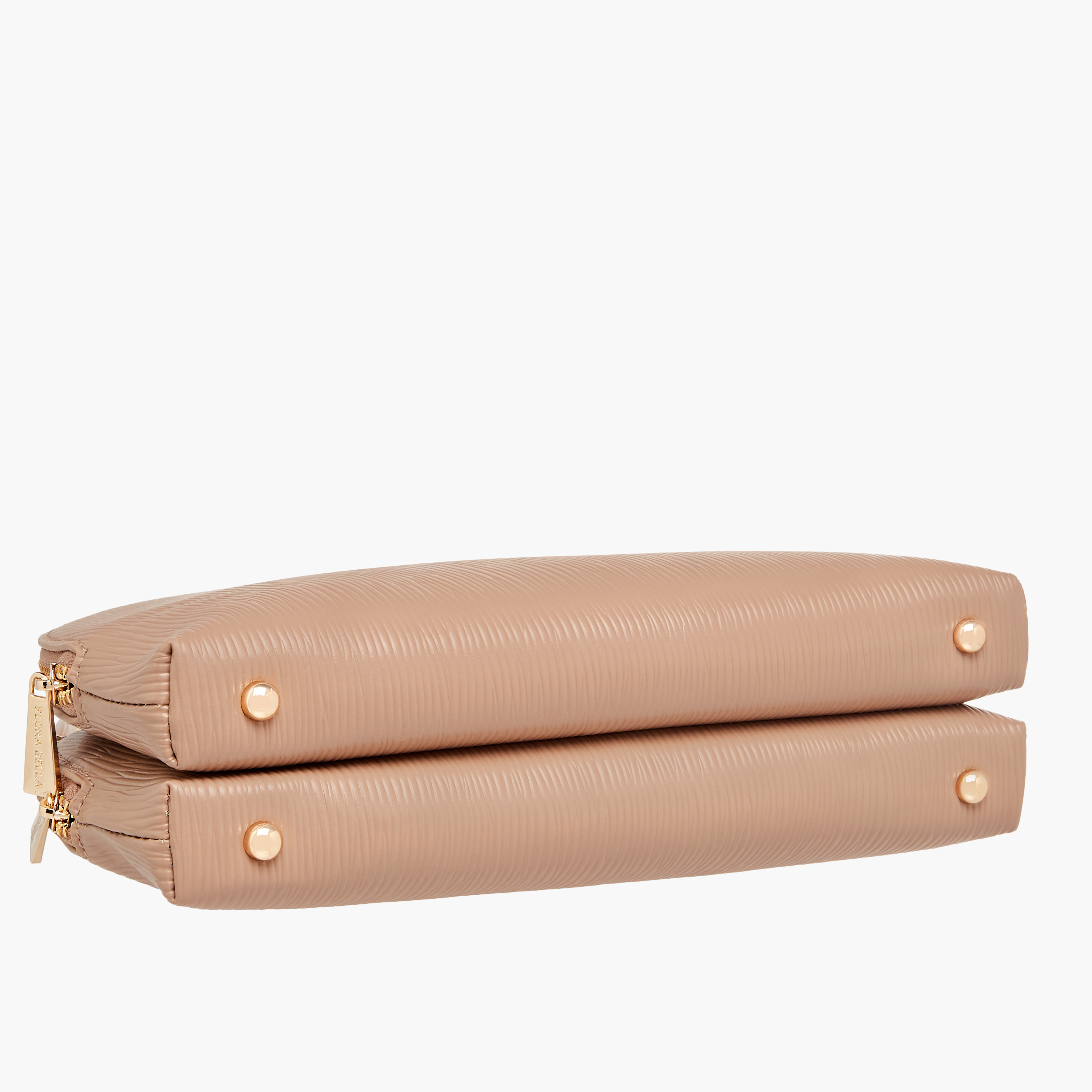 Flora Bella Textured Dome Bag with Detachable Strap and Zip Closure-women-bagsandwallets-handbags-image-7