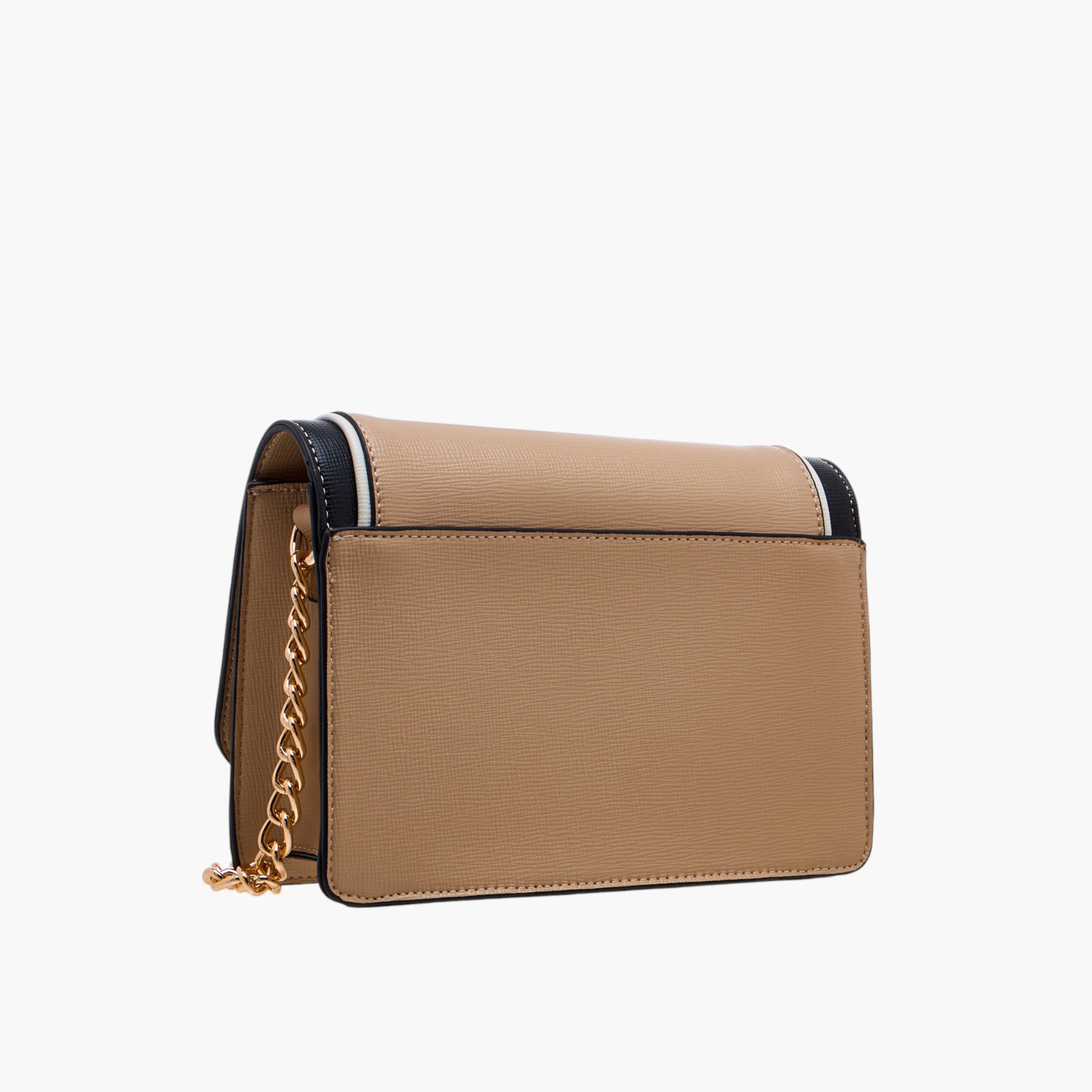 شنطة كروس بودي بارزة الملمس بحزام سلسلة وطية إغلاق من فلورا بيلا-women-bagsandwallets-handbags-image-3