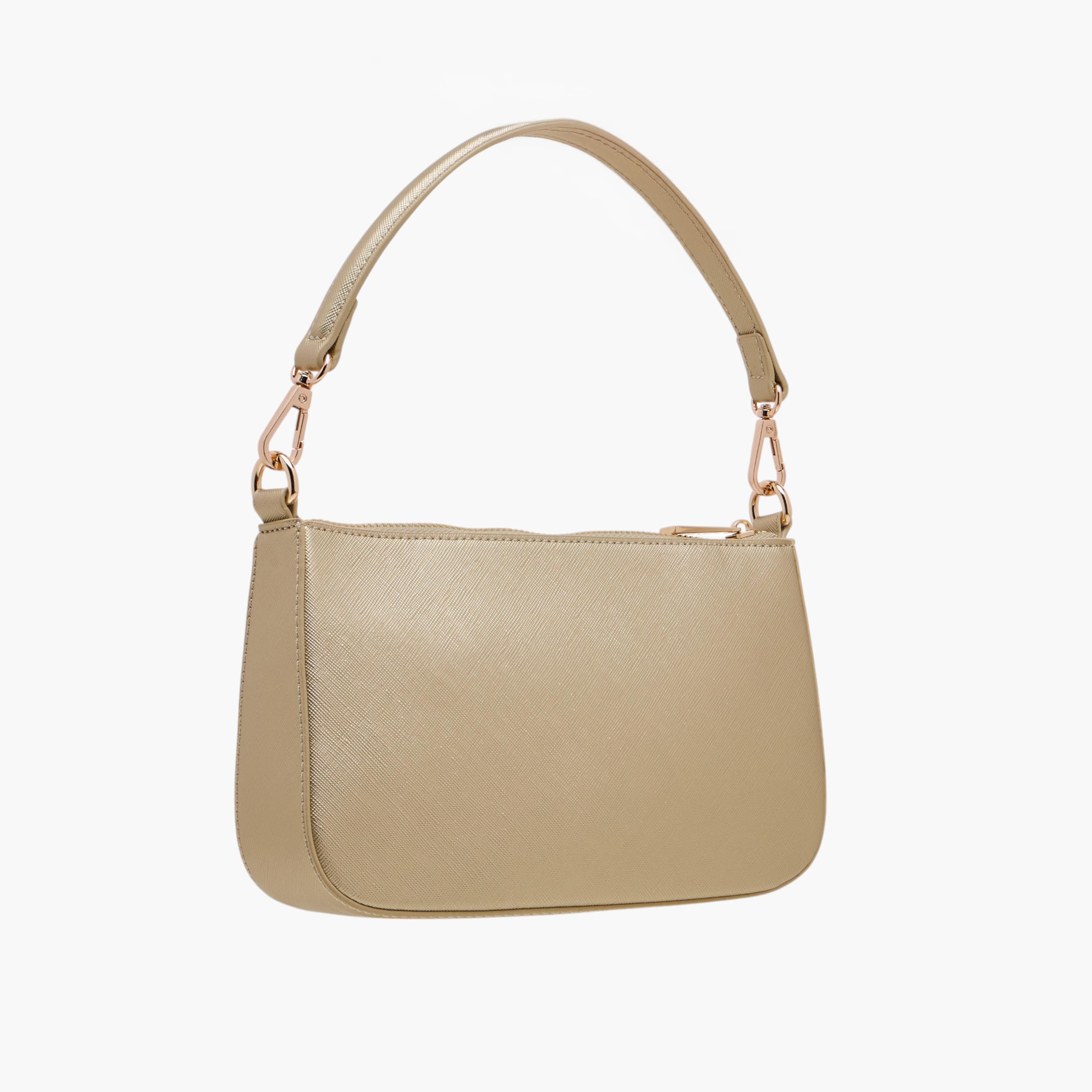 Flora Bella Textured Shoulder Bag with Detachable Strap and Zip Closure-women-bagsandwallets-handbags-image-3