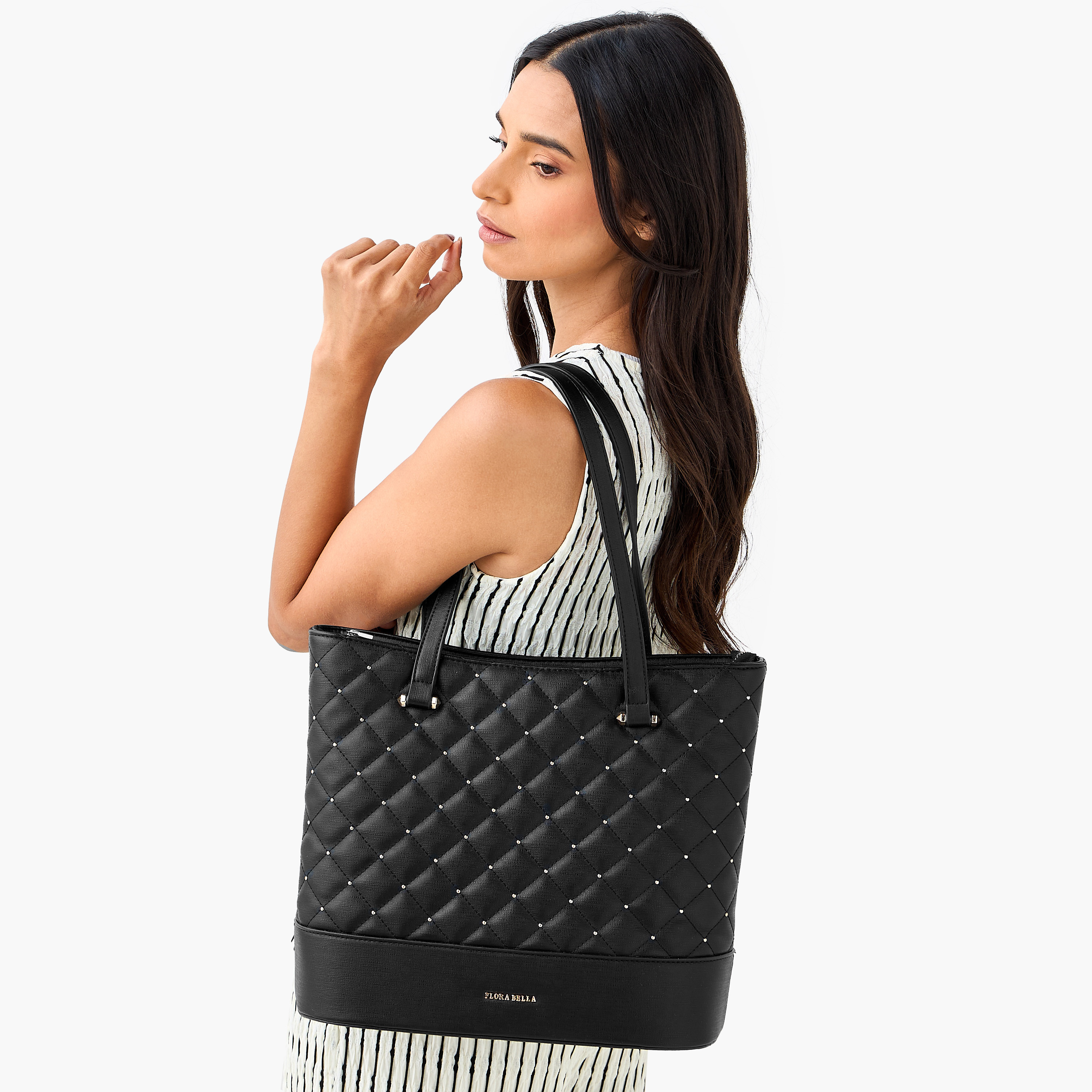 شنطة توتي مبطنة بمقبض مزدوج وسحاب إغلاق من فلورا بيلا-women-bagsandwallets-handbags-image-2