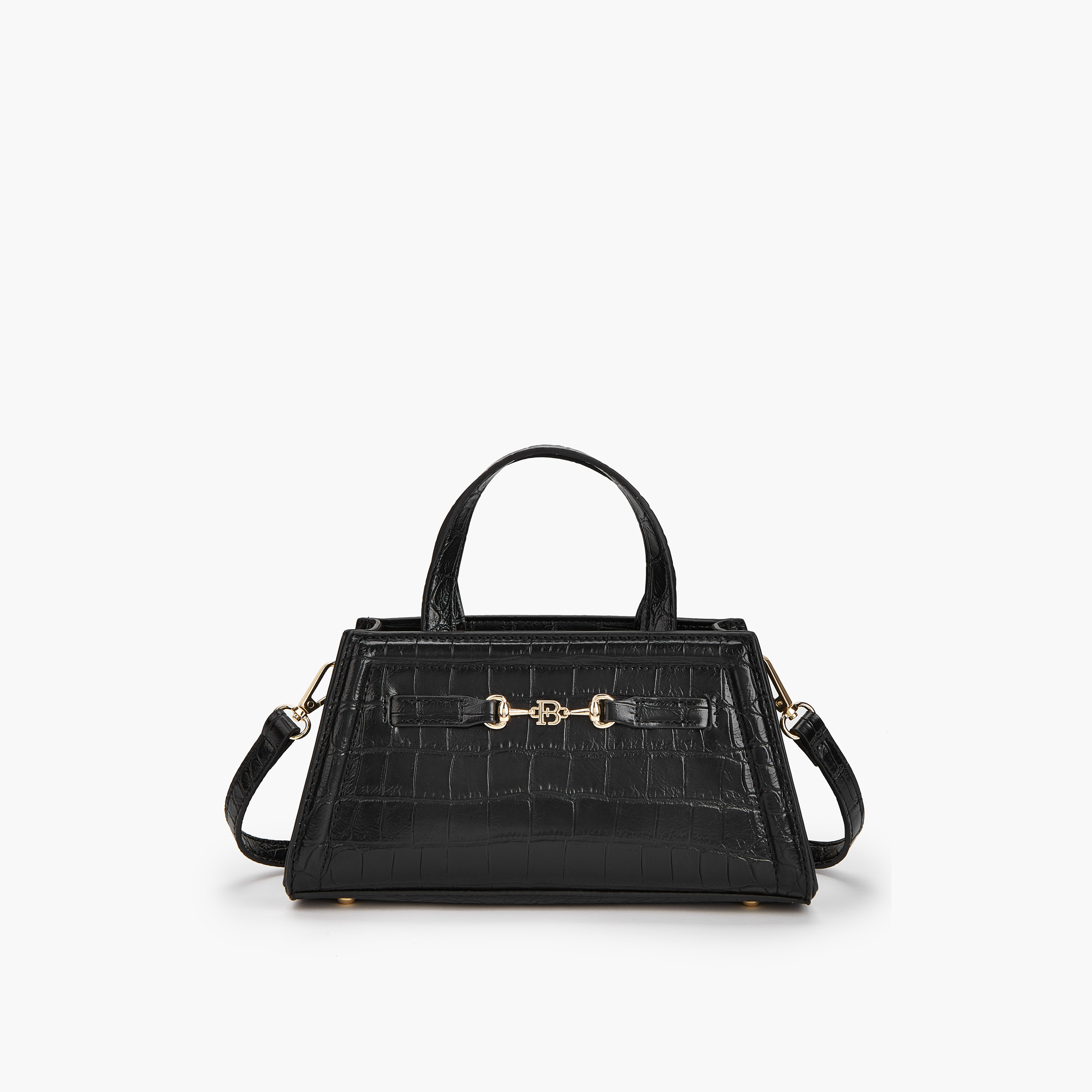 Flora Bella Textured Crossbody Bag with Detachable Strap and Zip Closure-women-bagsandwallets-handbags-image-1