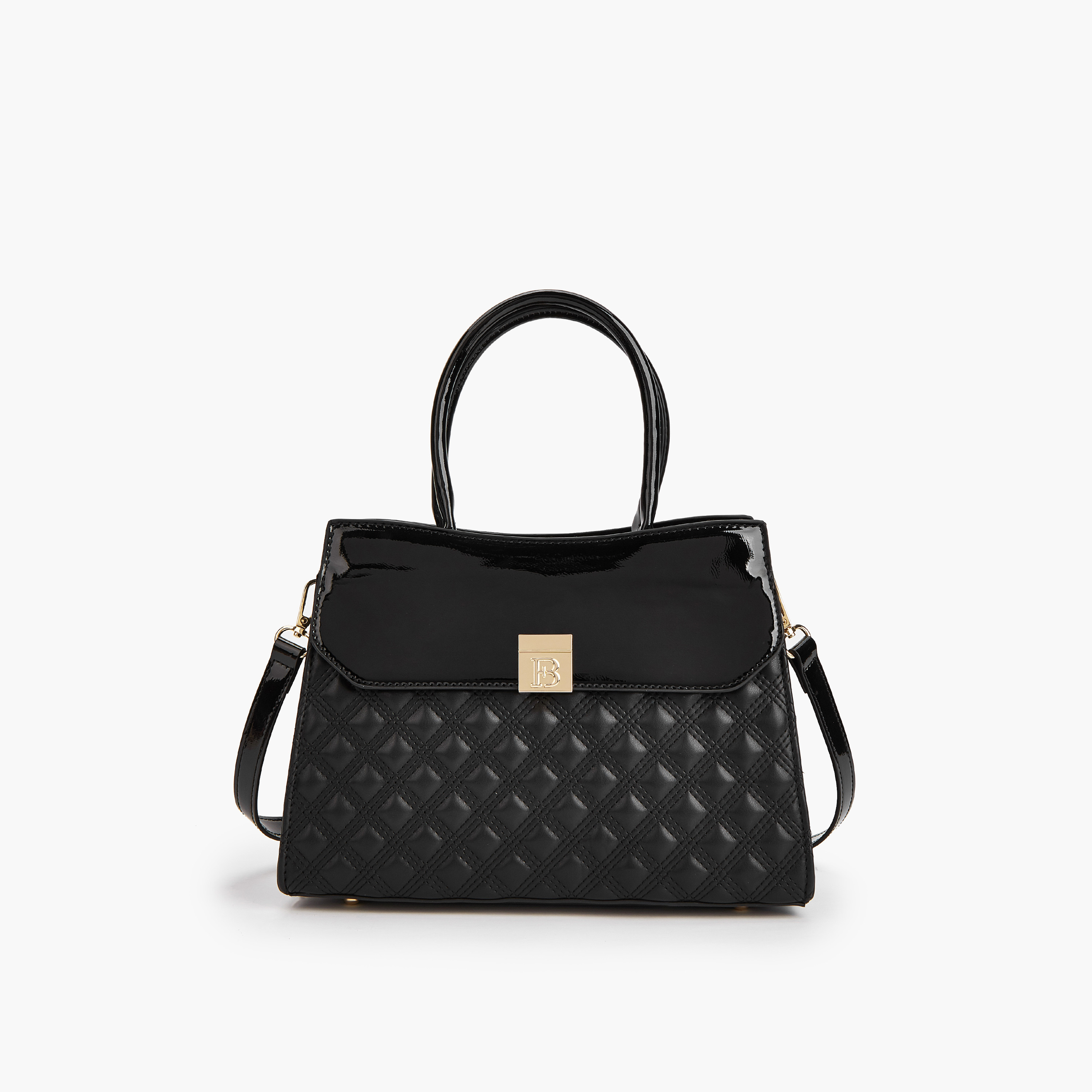 Flora Bella Quilted Tote Bag with Detachable Strap and Zip Closure-women-bagsandwallets-handbags-image-1