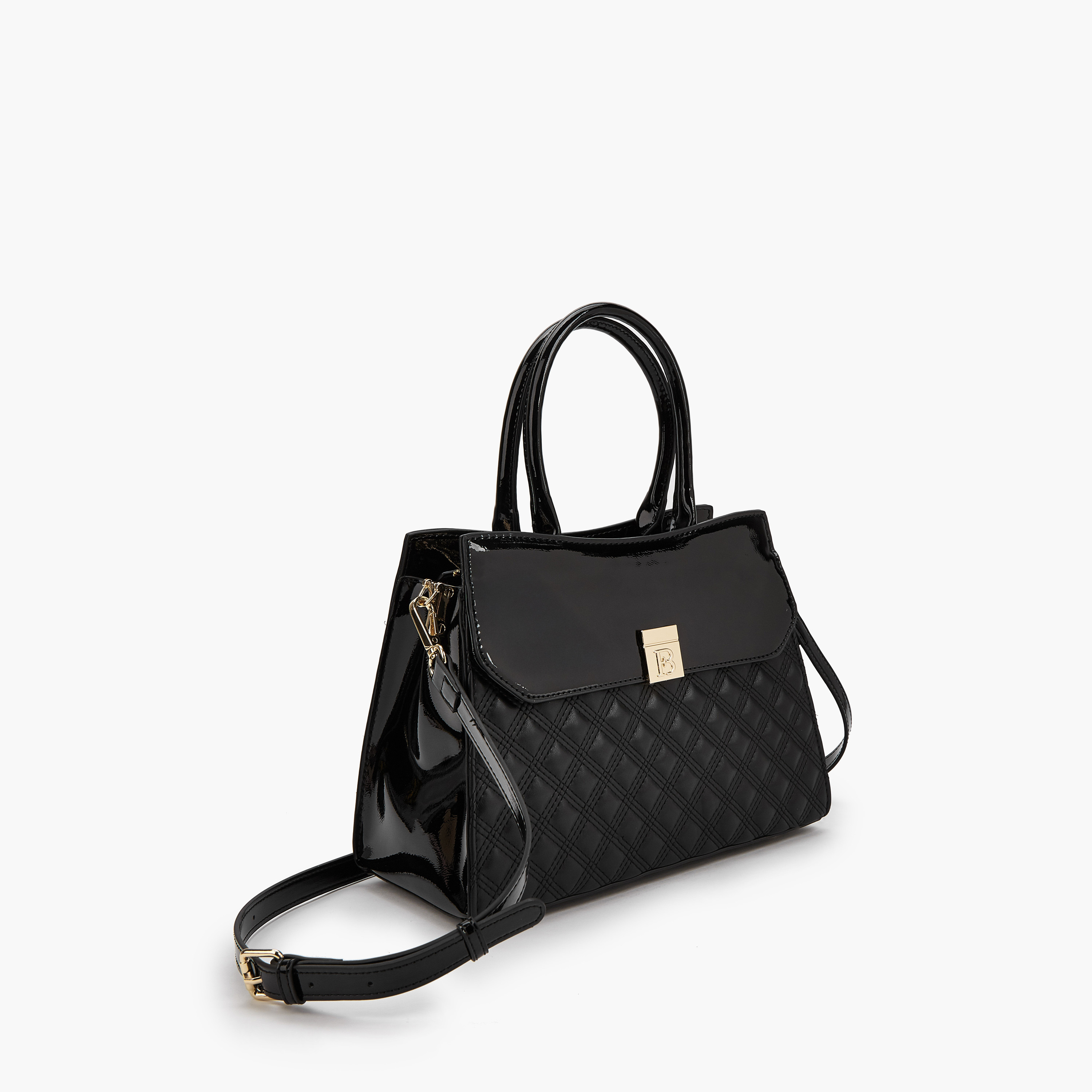 Flora Bella Quilted Tote Bag with Detachable Strap and Zip Closure-women-bagsandwallets-handbags-image-5