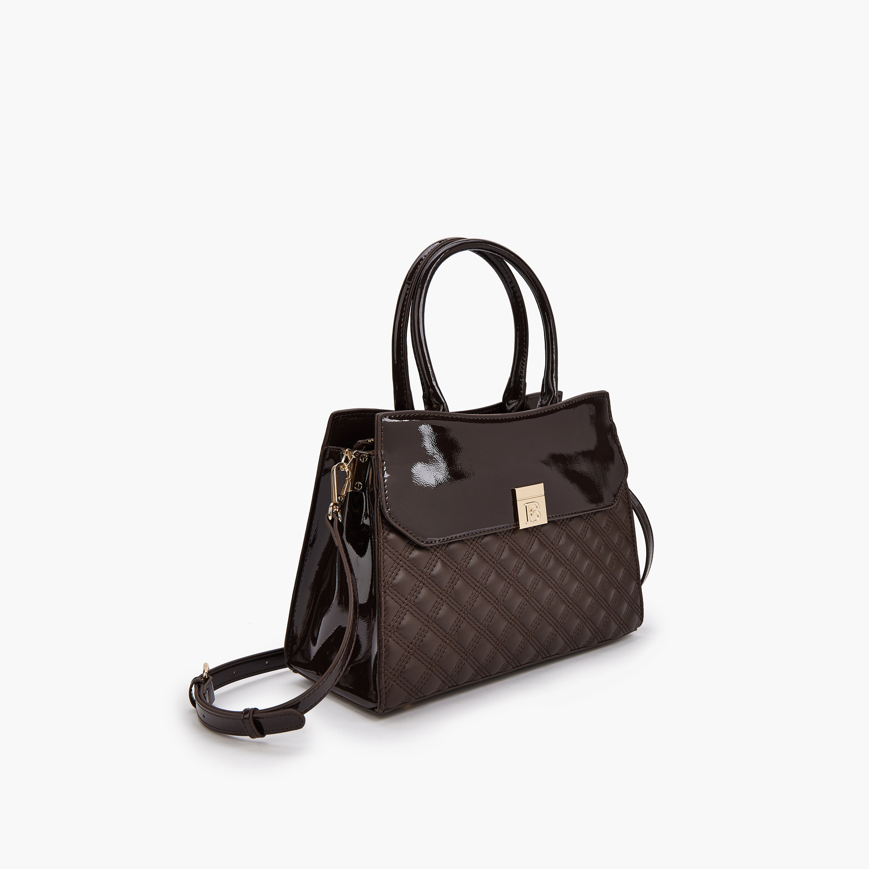 Flora Bella Quilted Tote Bag with Detachable Strap and Zip Closure-women-bagsandwallets-handbags-image-5
