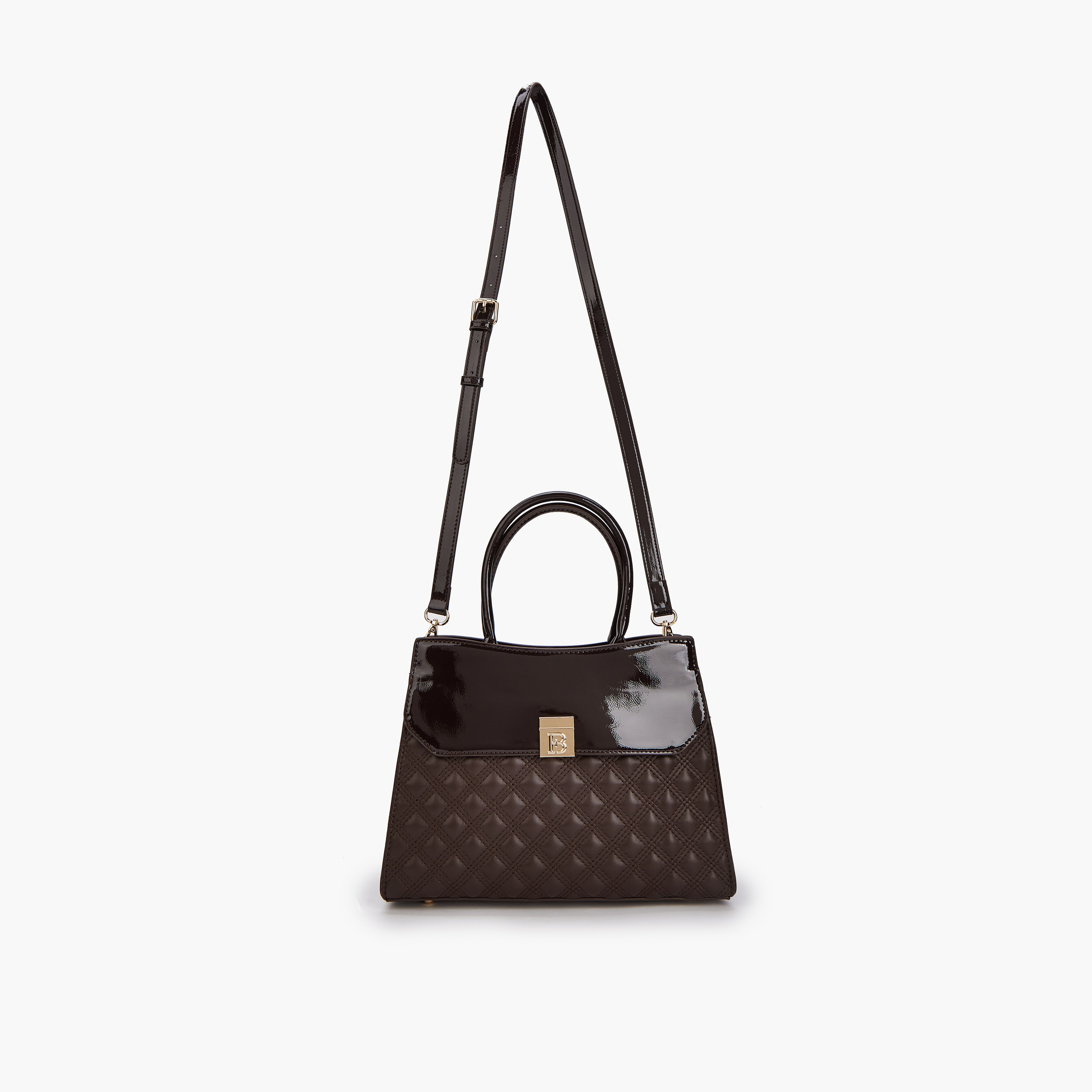 Flora Bella Quilted Tote Bag with Detachable Strap and Zip Closure-women-bagsandwallets-handbags-image-4