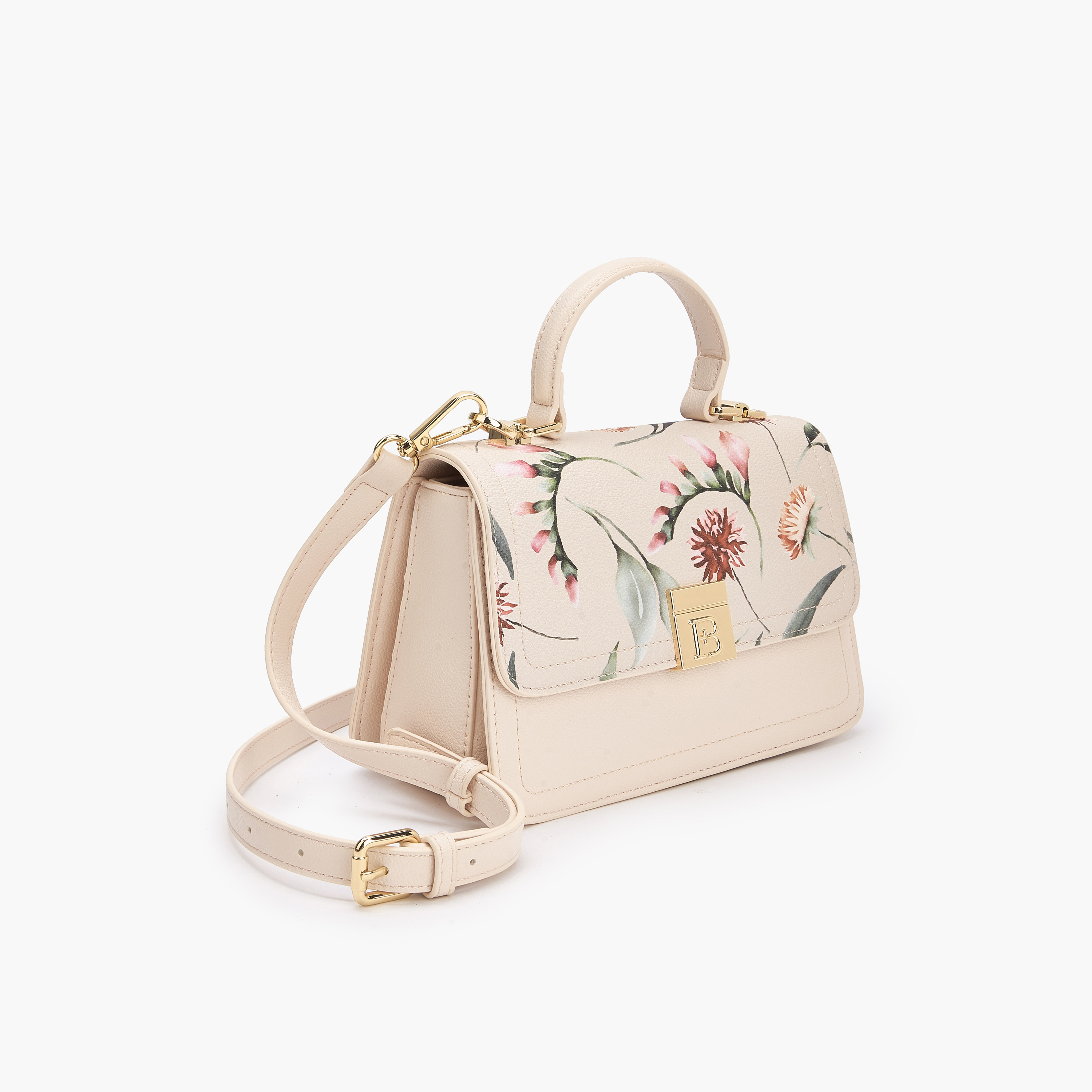 شنطة كروس بودي بطبعات أزهار وحزام قابل للتعديل من فلورا بيلا-women-bagsandwallets-handbags-image-4