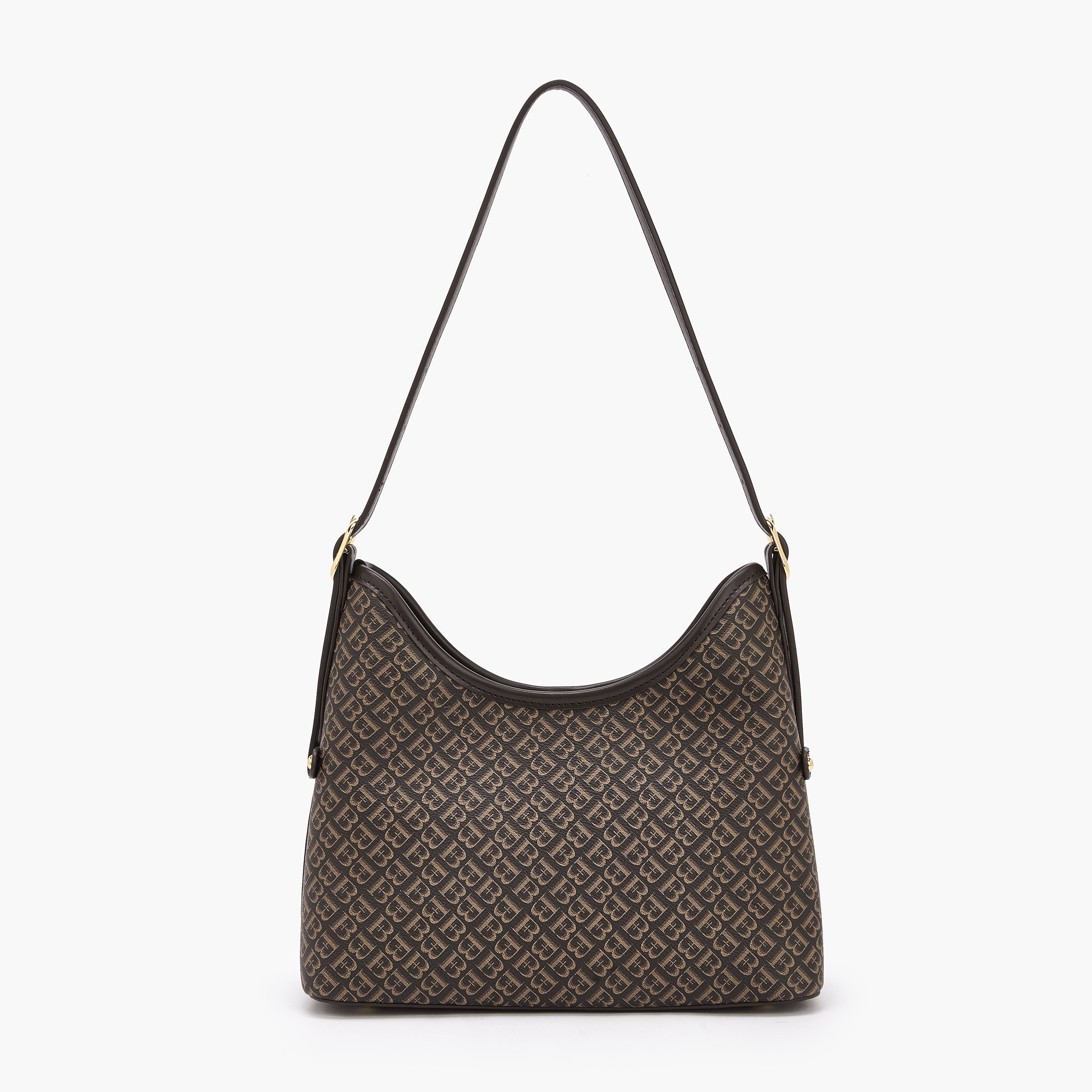 شنطة كتف بطبعات مونوجرام مع حزام قابل للتعديل للنساء من فلورا بيلا-women-bagsandwallets-handbags-image-5