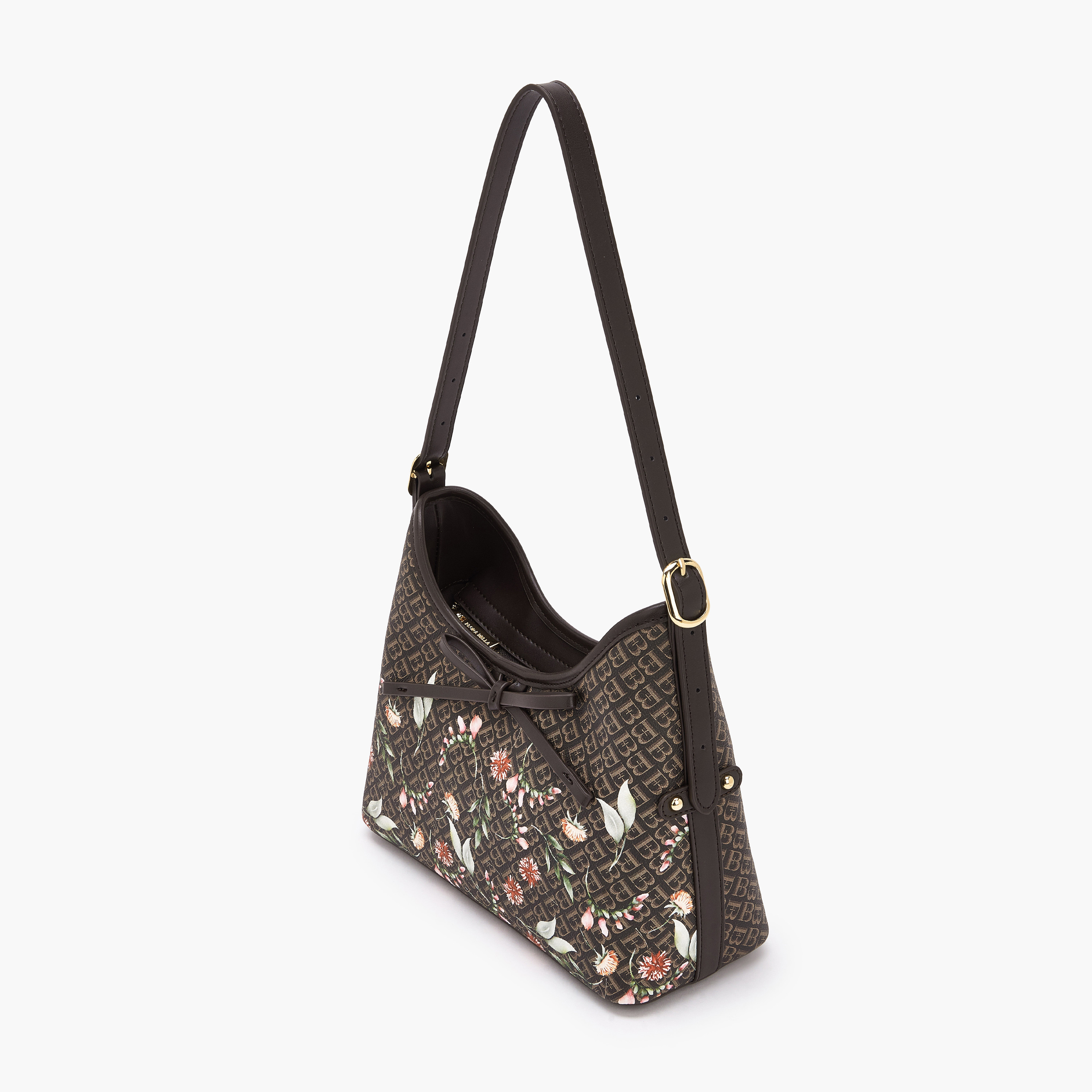 شنطة كتف بطبعات مونوجرام مع حزام قابل للتعديل للنساء من فلورا بيلا-women-bagsandwallets-handbags-image-6