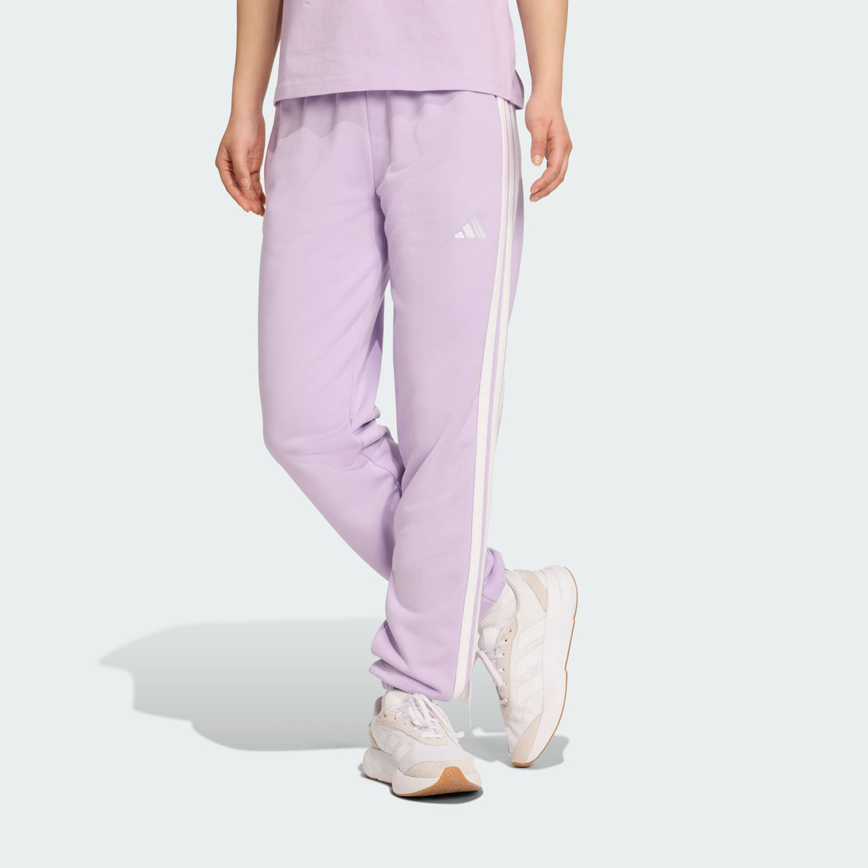 adidas Women's Essentials 3-Stripes French Terry Cuffed Joggers | OE-women-clothing-bottoms-joggers-image-13