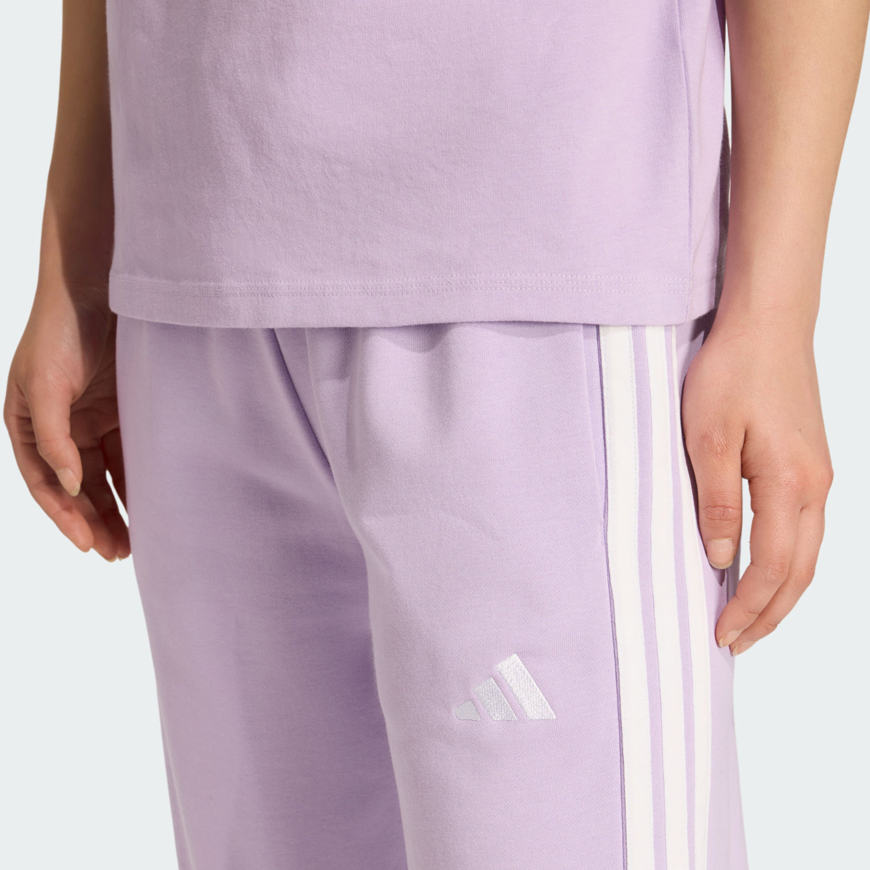 adidas Women's Essentials 3-Stripes French Terry Cuffed Joggers | OE-women-clothing-bottoms-joggers-image-16