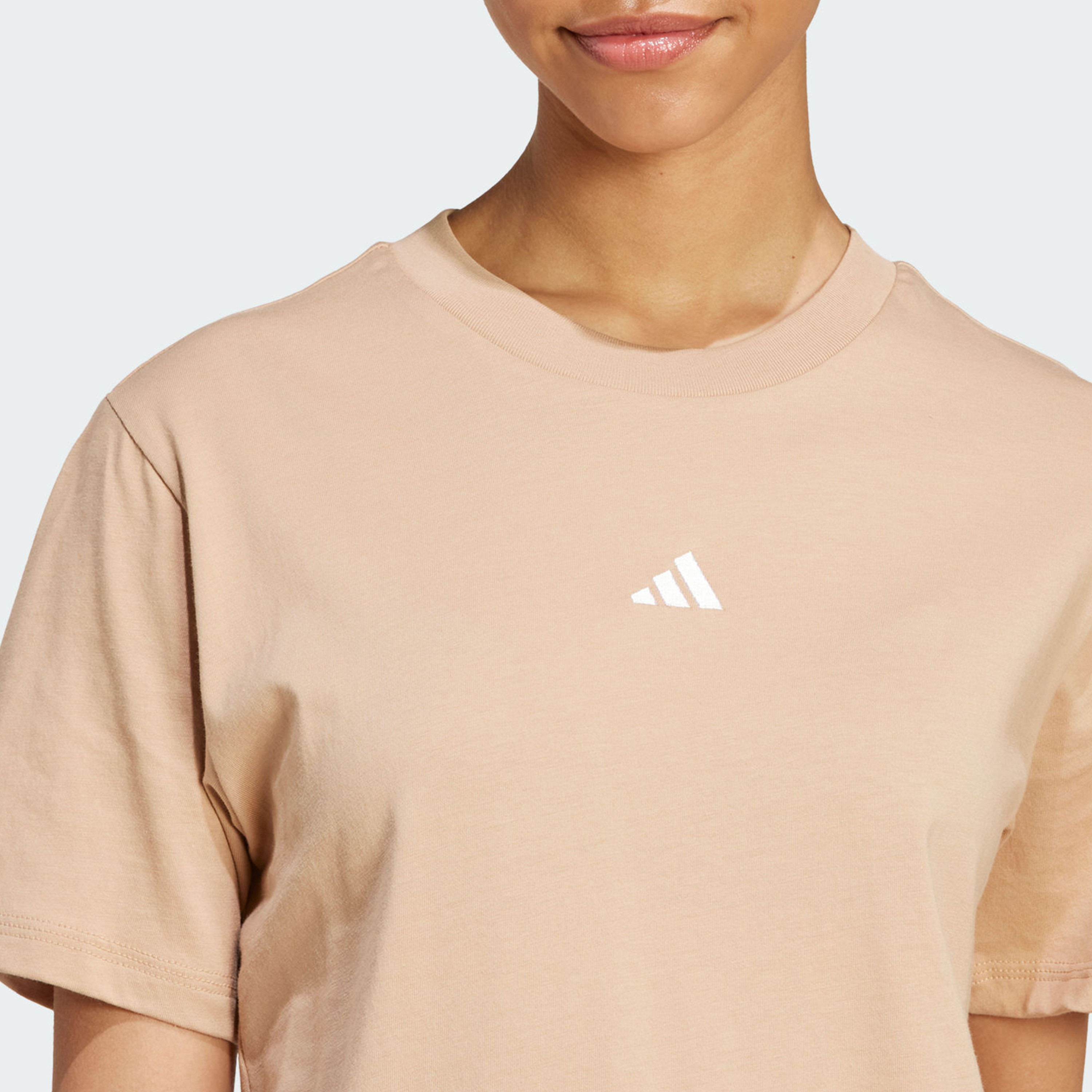 adidas Women's Essentials Small Logo Cotton T-Shirt | OE-women-clothing-tshirts-image-4