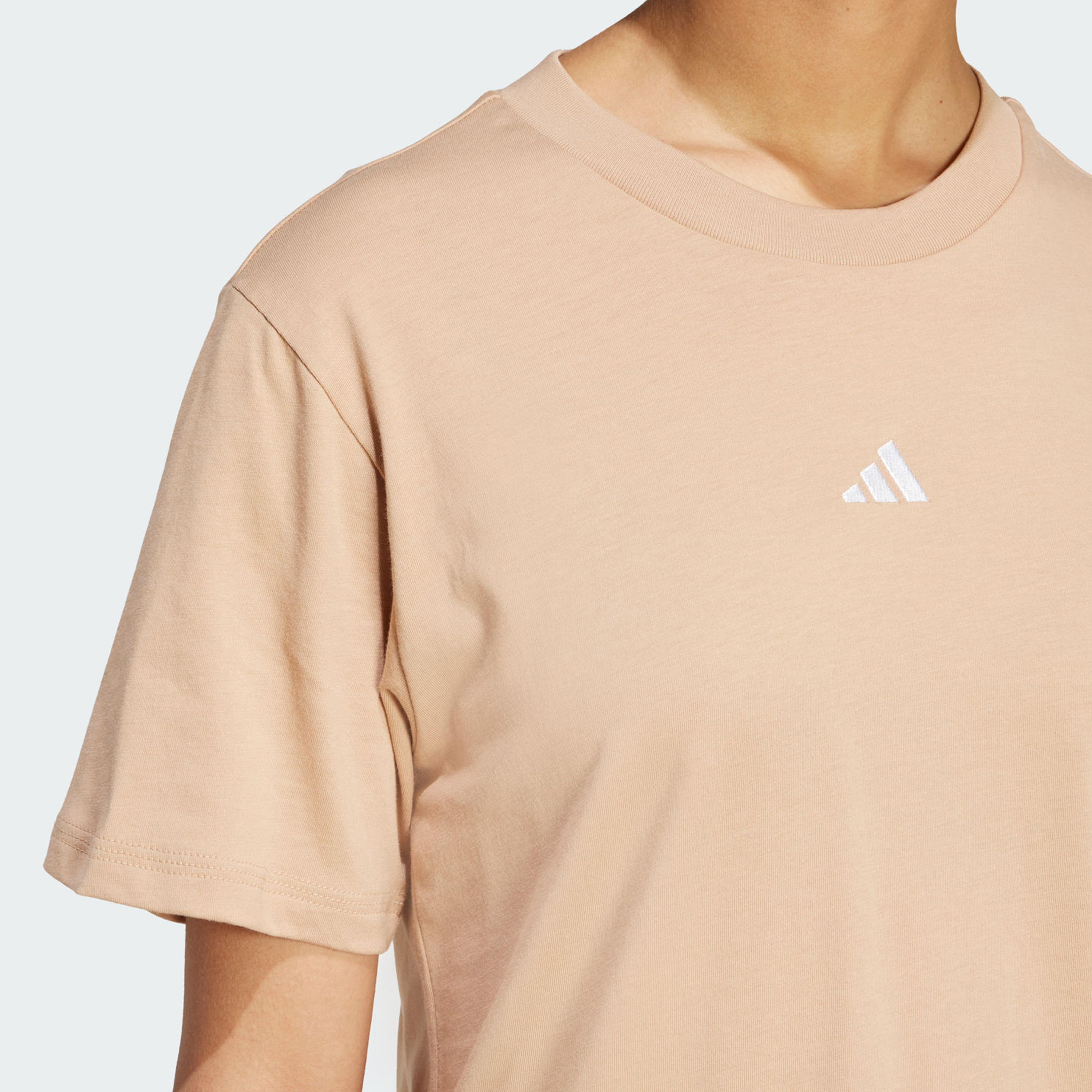 adidas Women's Essentials Small Logo Cotton T-Shirt | OE-women-clothing-tshirts-image-5