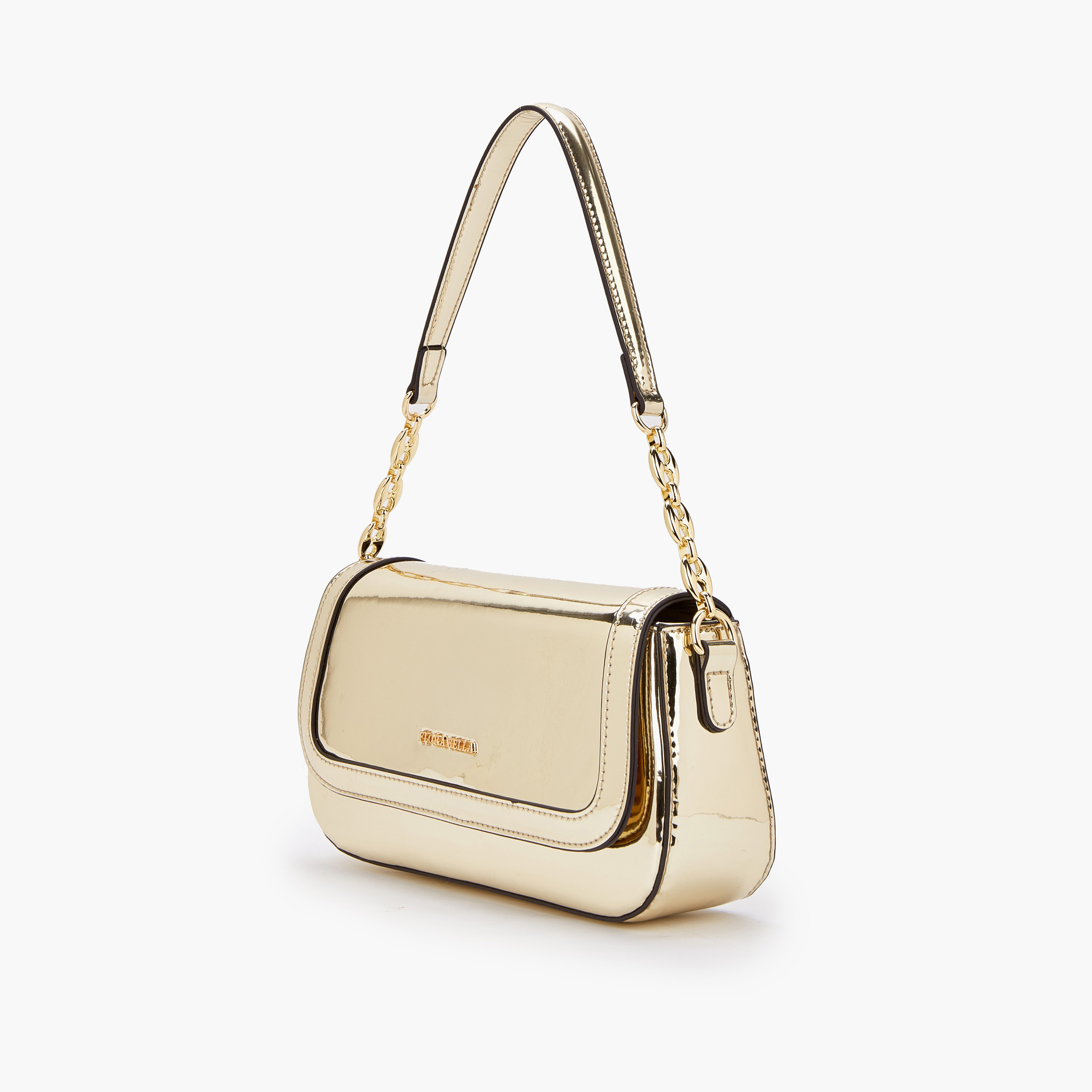 شنطة كتف ميتاليك بطية إغلاق من فلورا بيلا-women-bagsandwallets-handbags-image-5