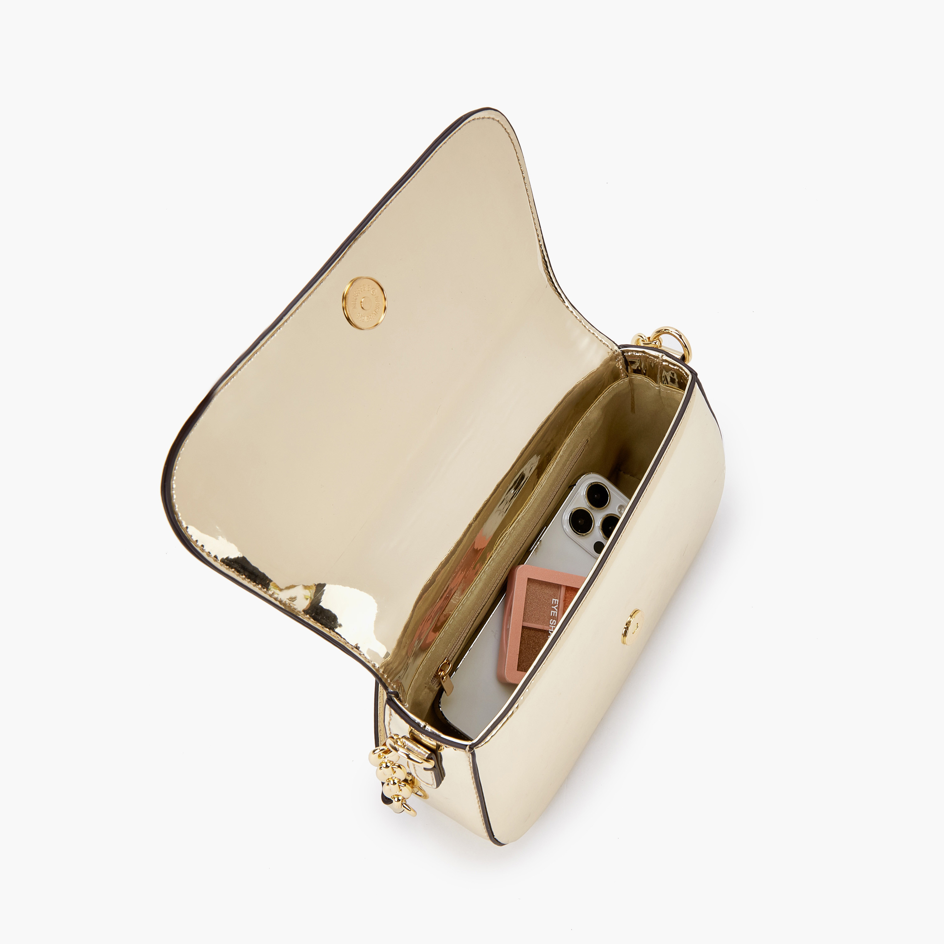 شنطة كتف ميتاليك بطية إغلاق من فلورا بيلا-women-bagsandwallets-handbags-image-7