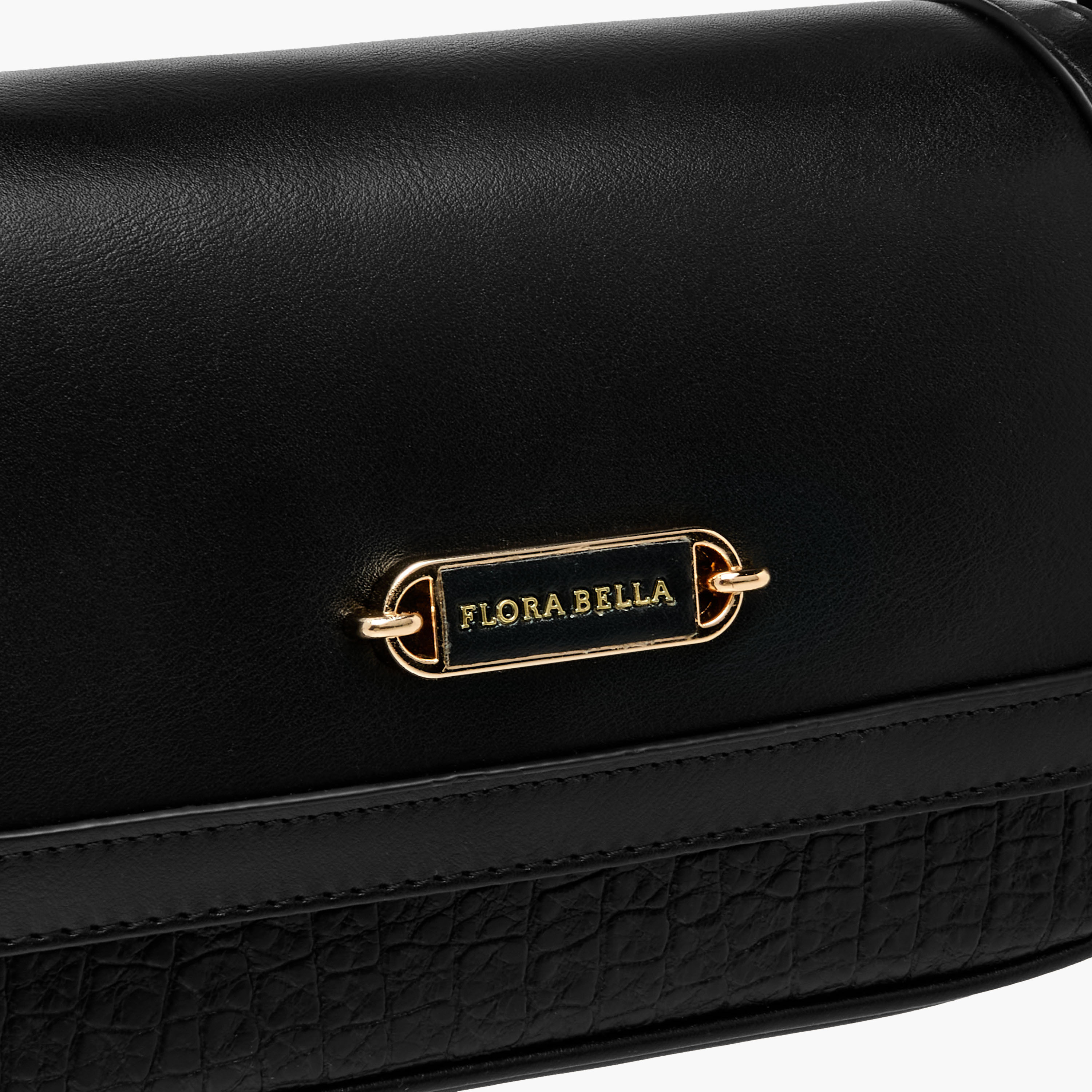 Flora Bella Solid Crossbody Bag with Button Closure-women-bagsandwallets-handbags-image-4