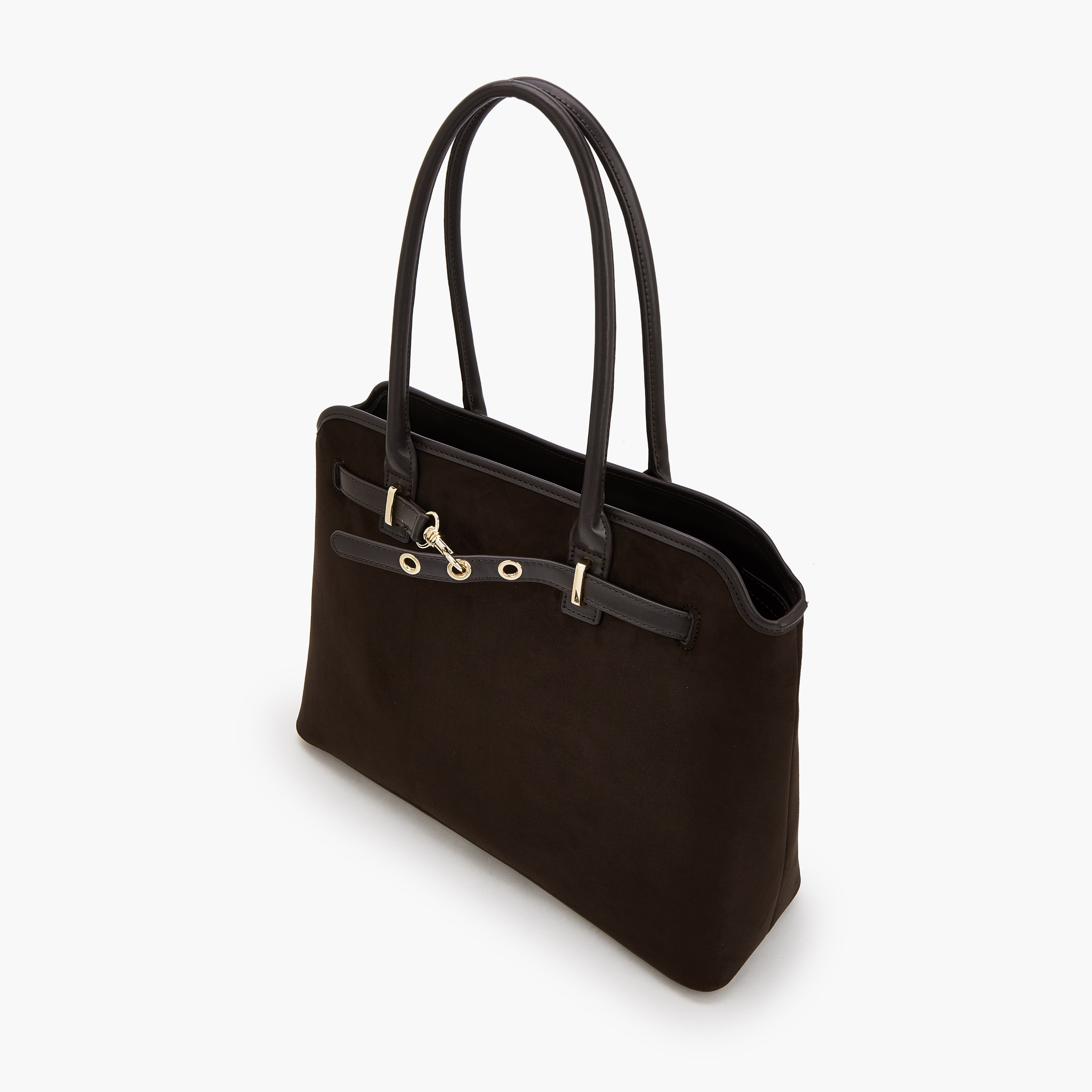 Flora Bella by Shoexpress Solid Tote Bag with Zip Closure-women-bagsandwallets-handbags-image-5