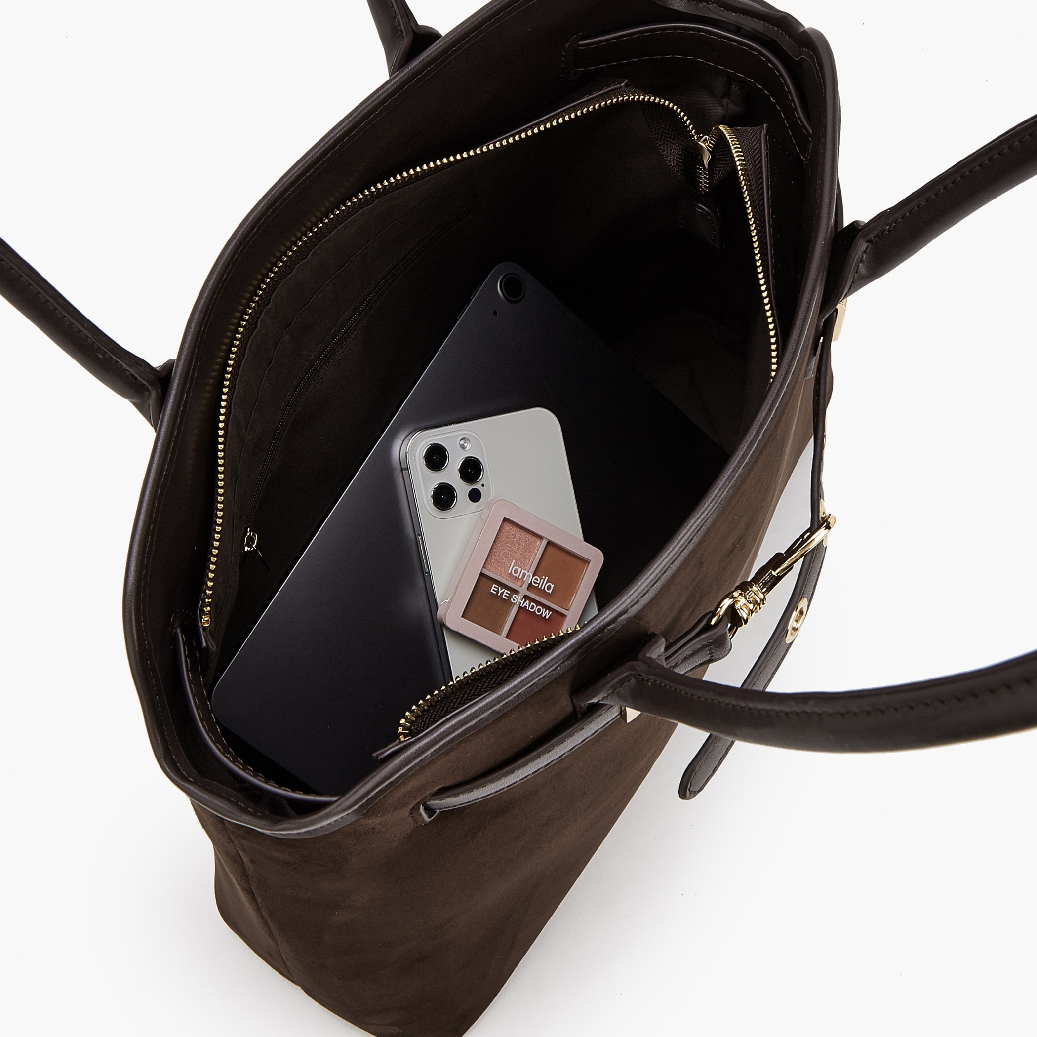 Flora Bella by Shoexpress Solid Tote Bag with Zip Closure-women-bagsandwallets-handbags-image-7