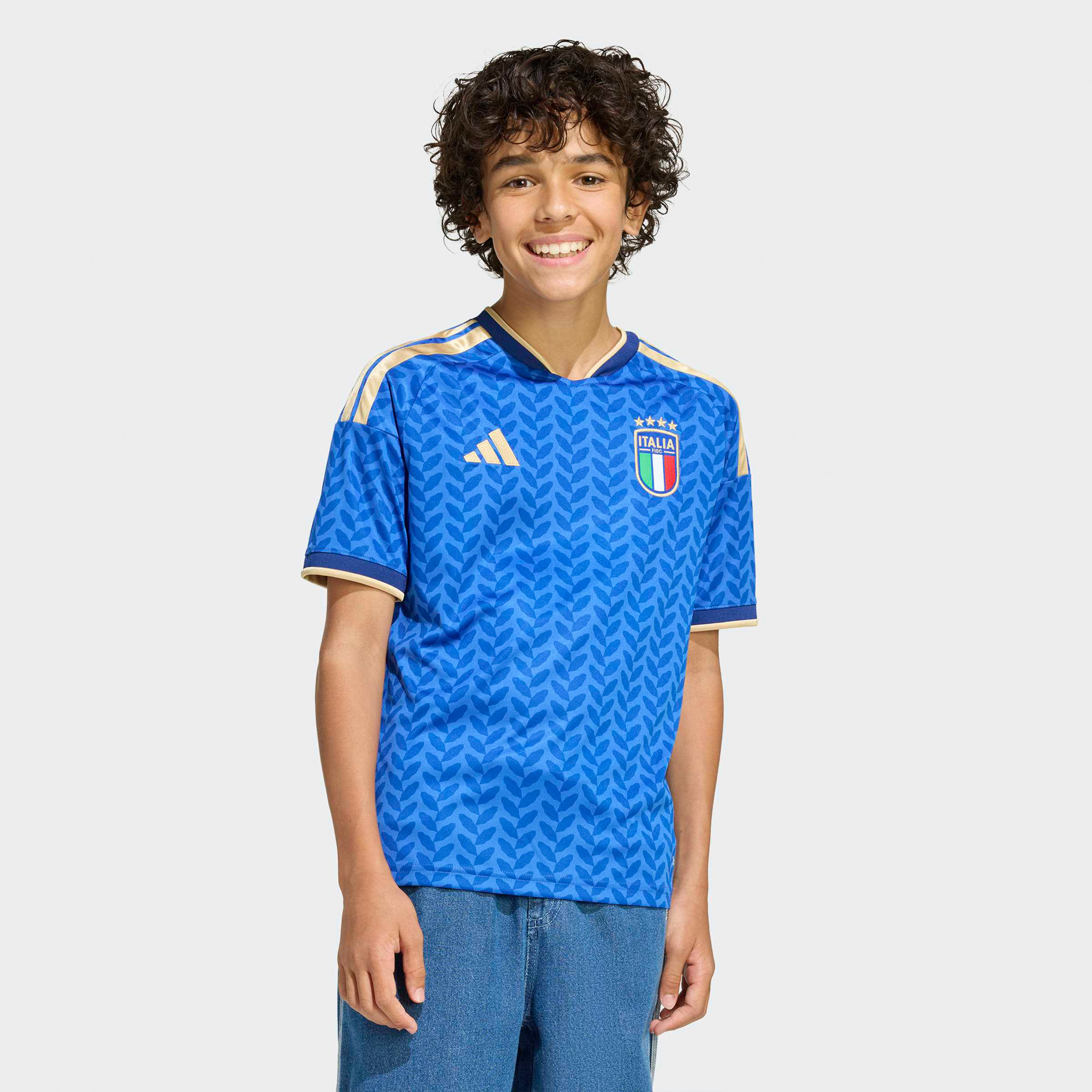 اديداس - قميص منتخب إيطاليا الأساسي للأولاد لكأس العالم FIFA 2026-boys-clothing-sportswear-tops-image-1